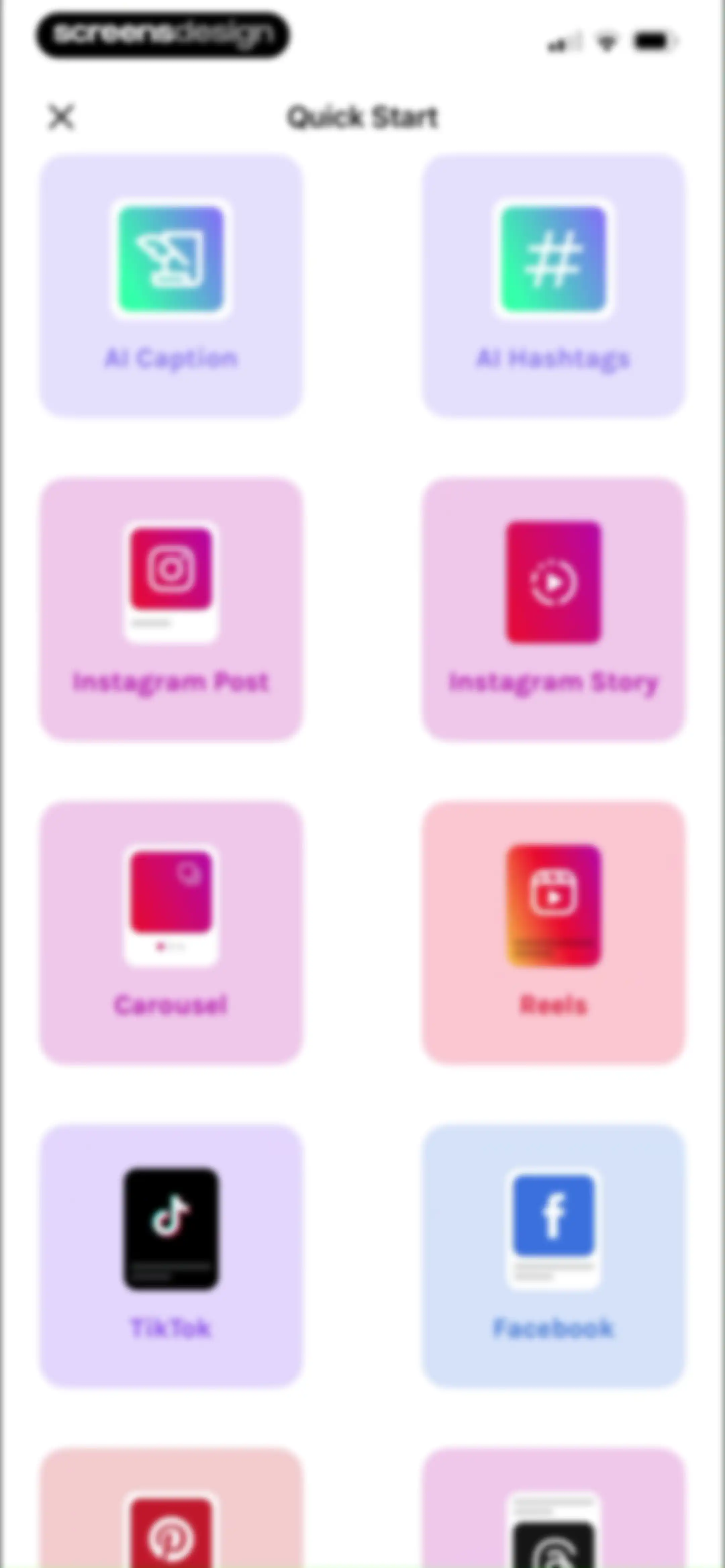 UNUM — Layout & Feed Preview screen 92