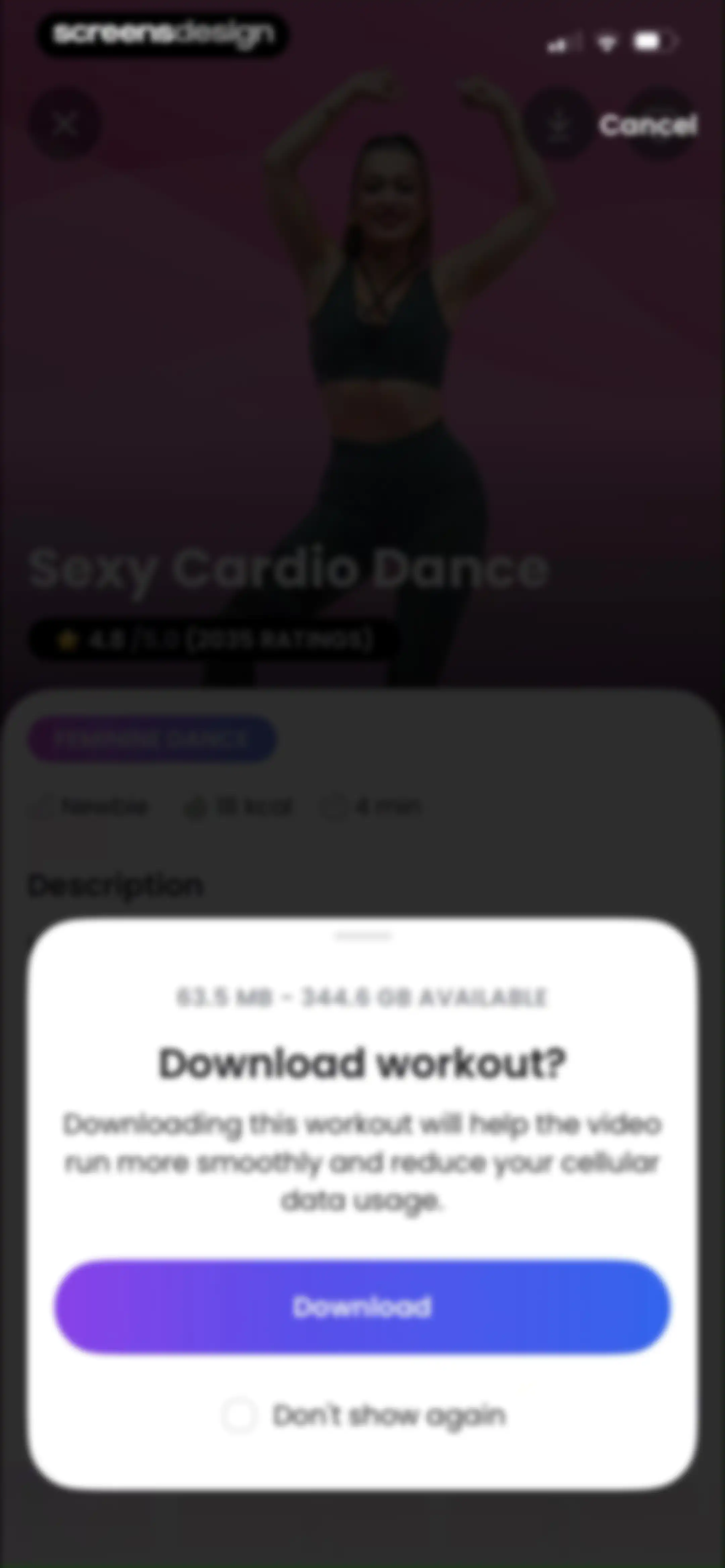 Dancebit: Home Dance Workouts screen 59