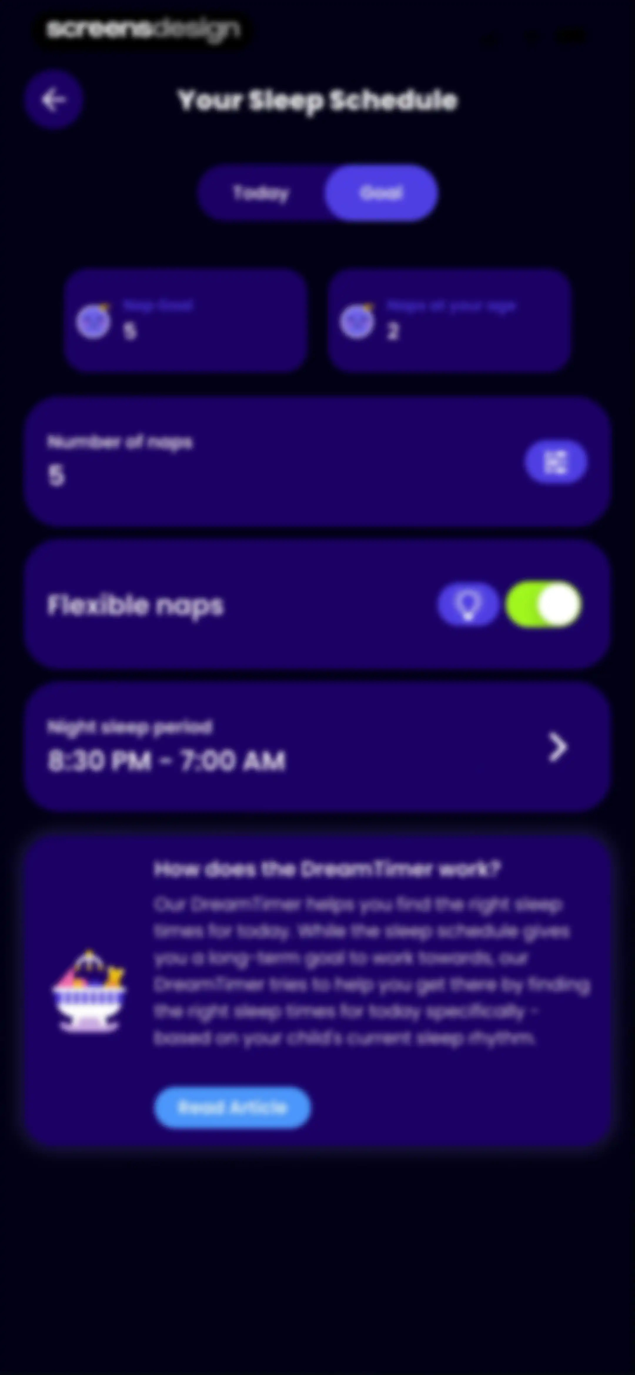 Happy Baby - Sleep & Tracker screen 100