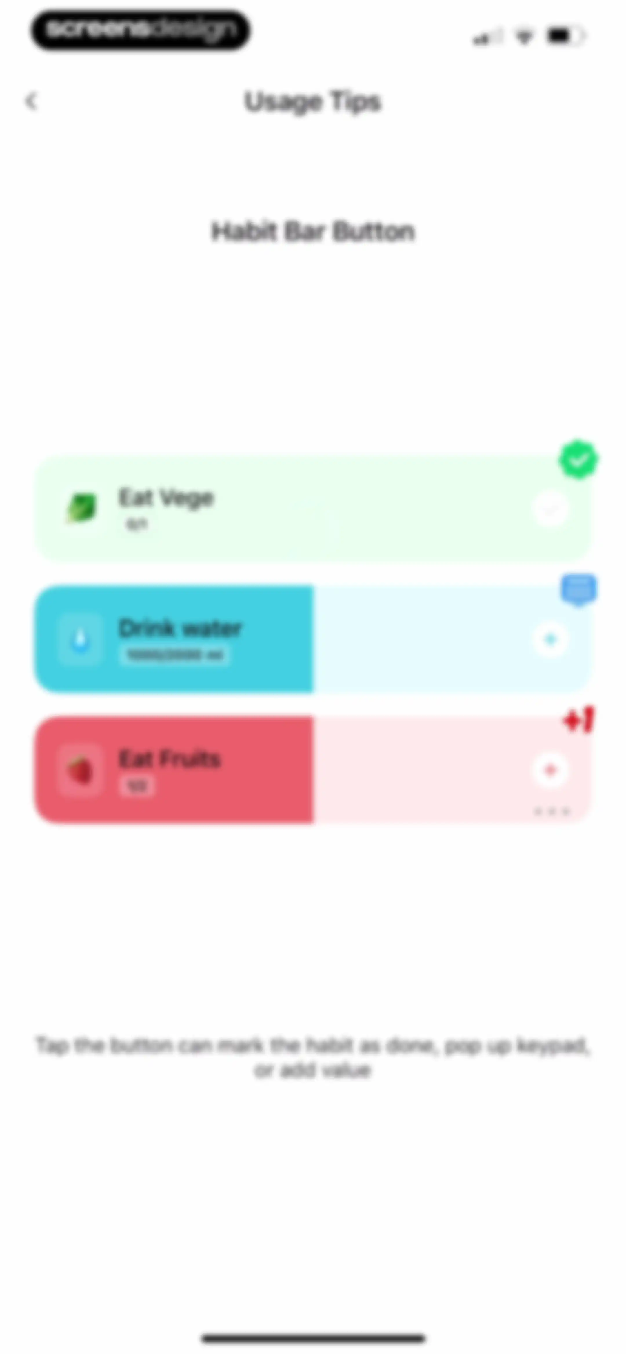 Habit Tracker screen 210