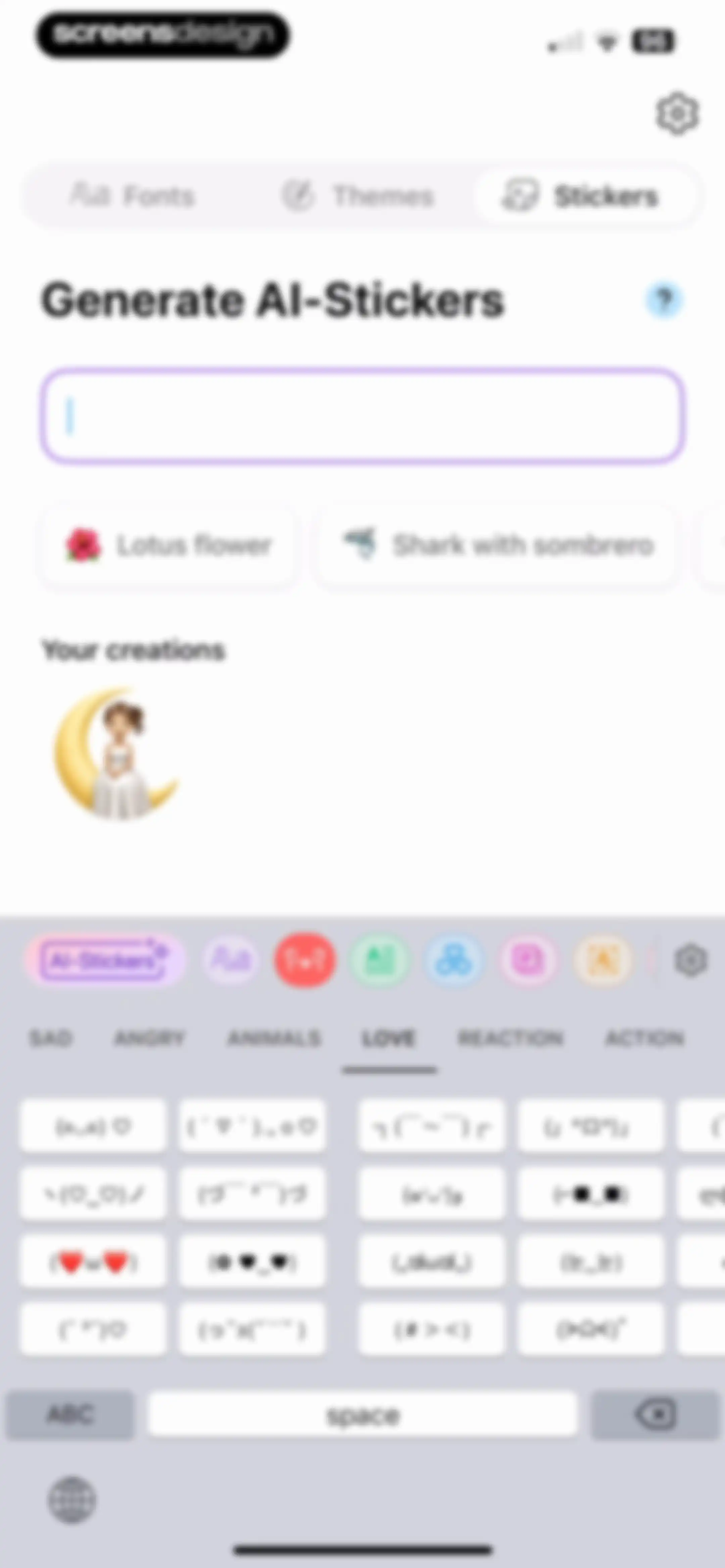 Fonts - AI Stickers screen 26