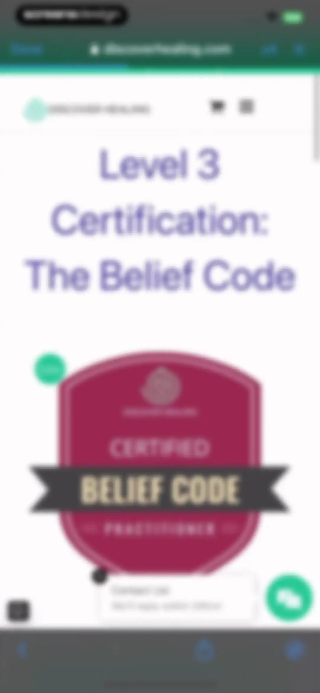 The Body Code System screen 27