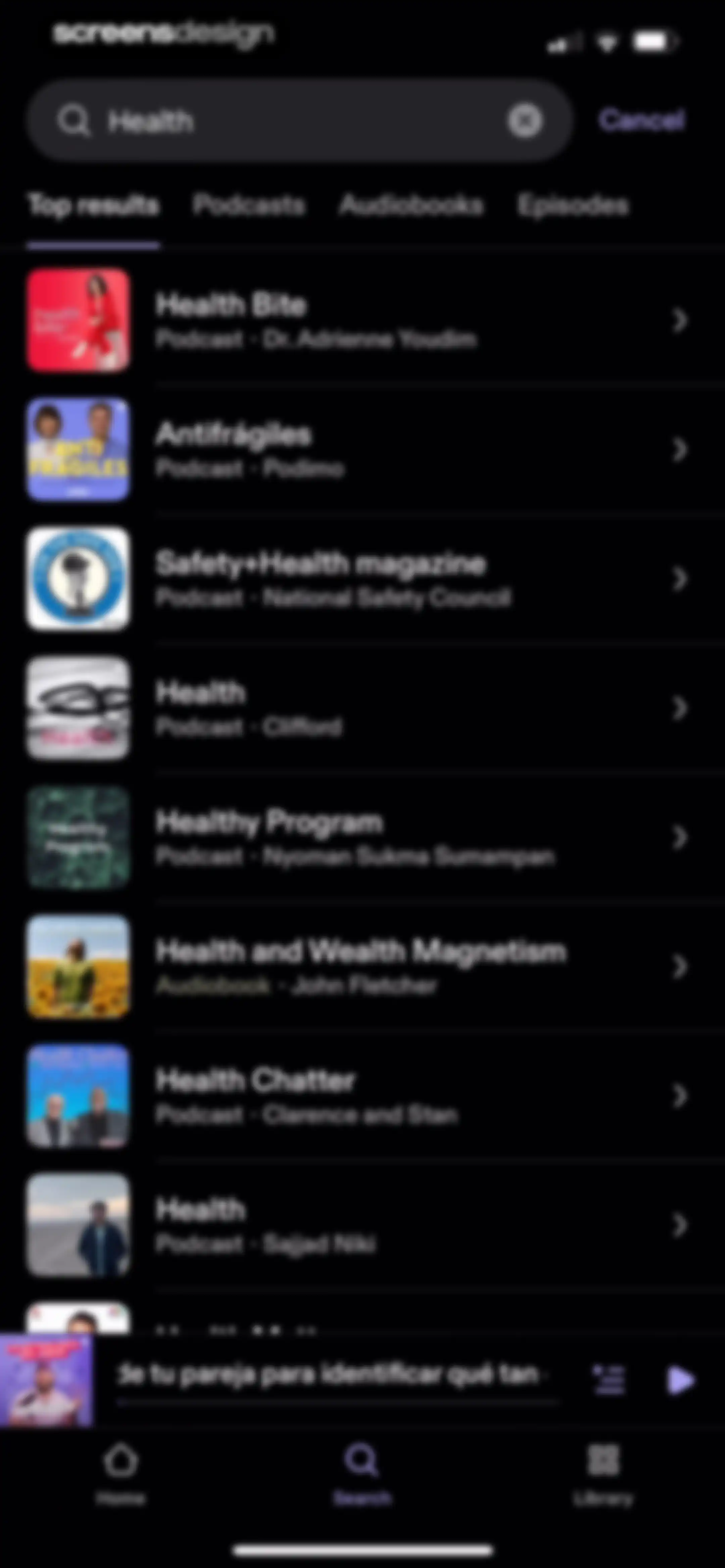 Podimo: Podcasts & audiobooks screen 88