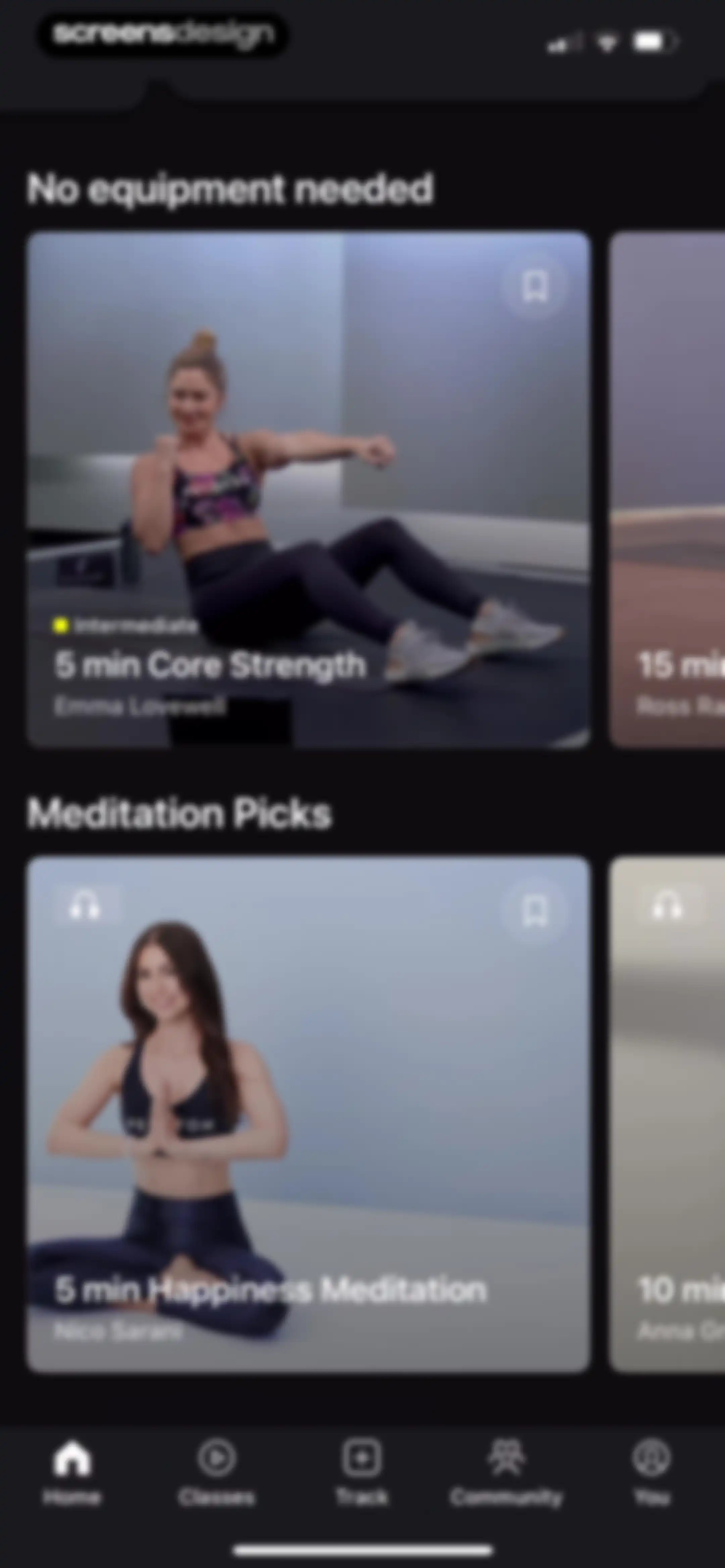 Peloton: Fitness & Workouts screen 113