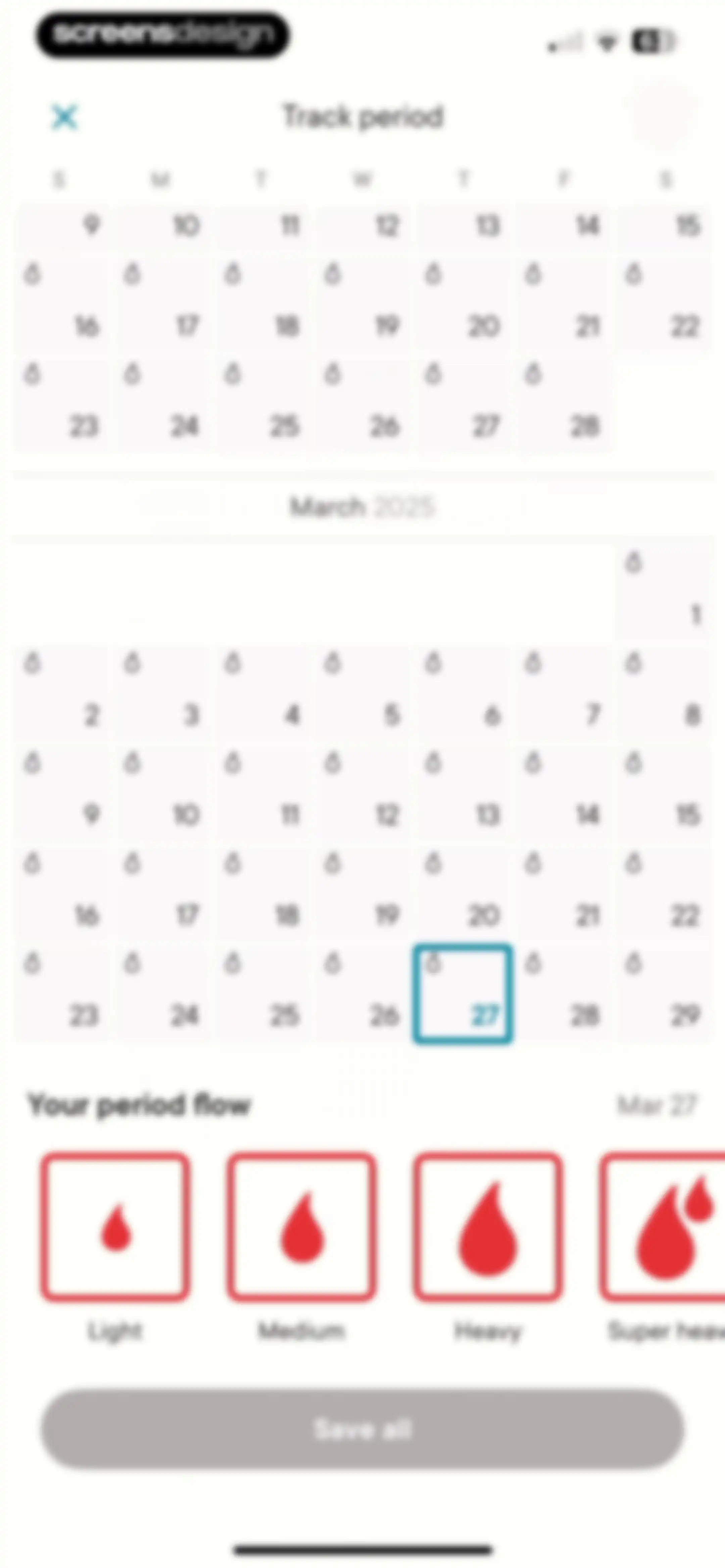 Clue Period & Cycle Tracker screen 65