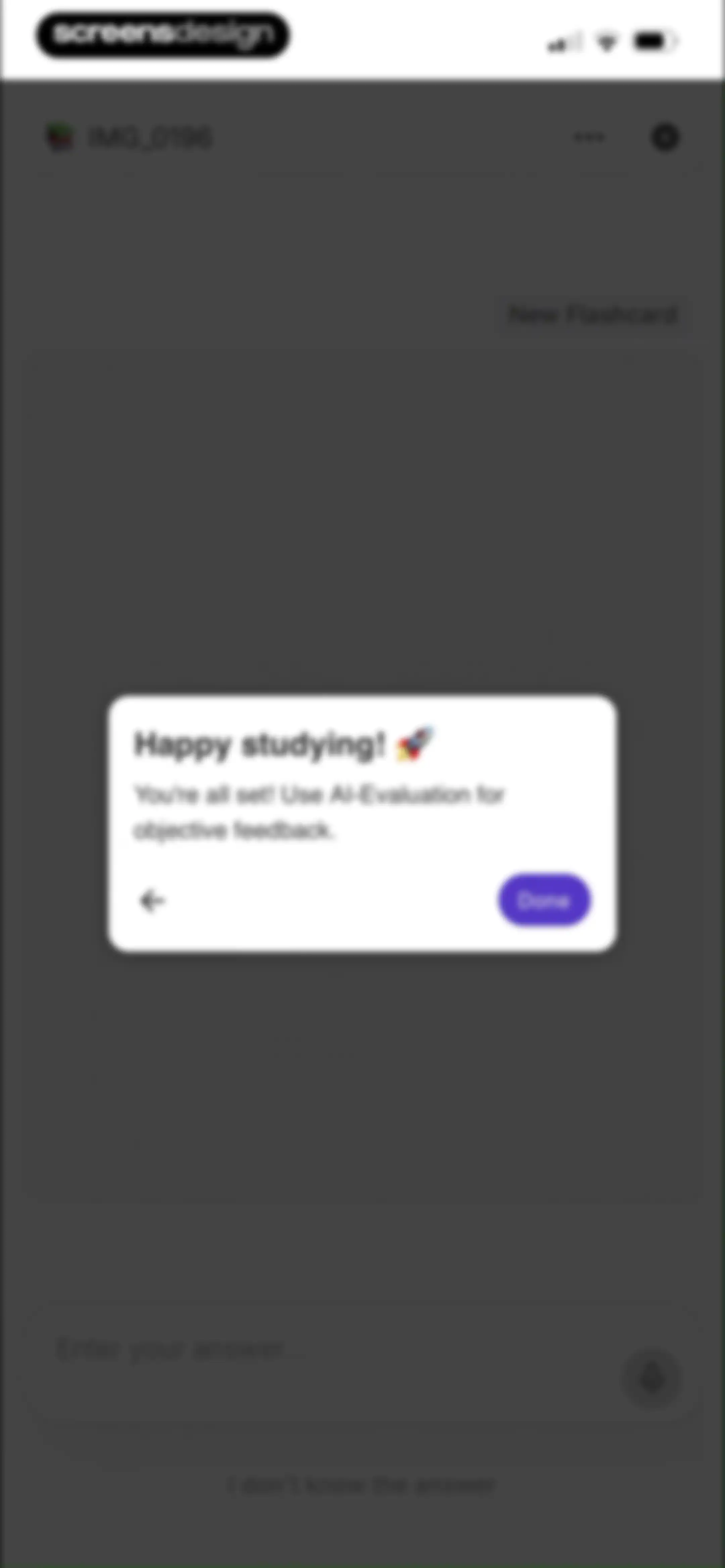 Retain Cards: AI Flashcards screen 54