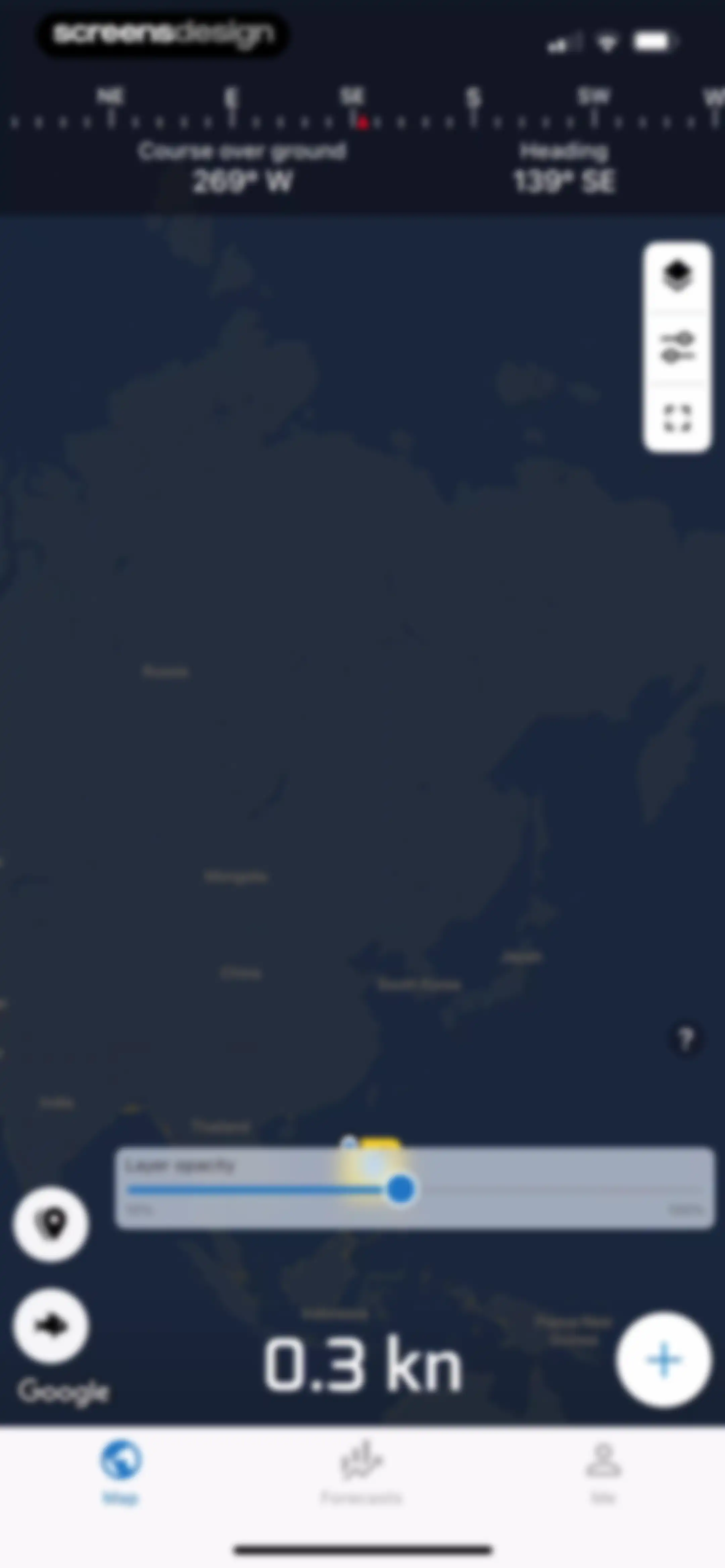 Fishing Points: Map & Forecast screen 59
