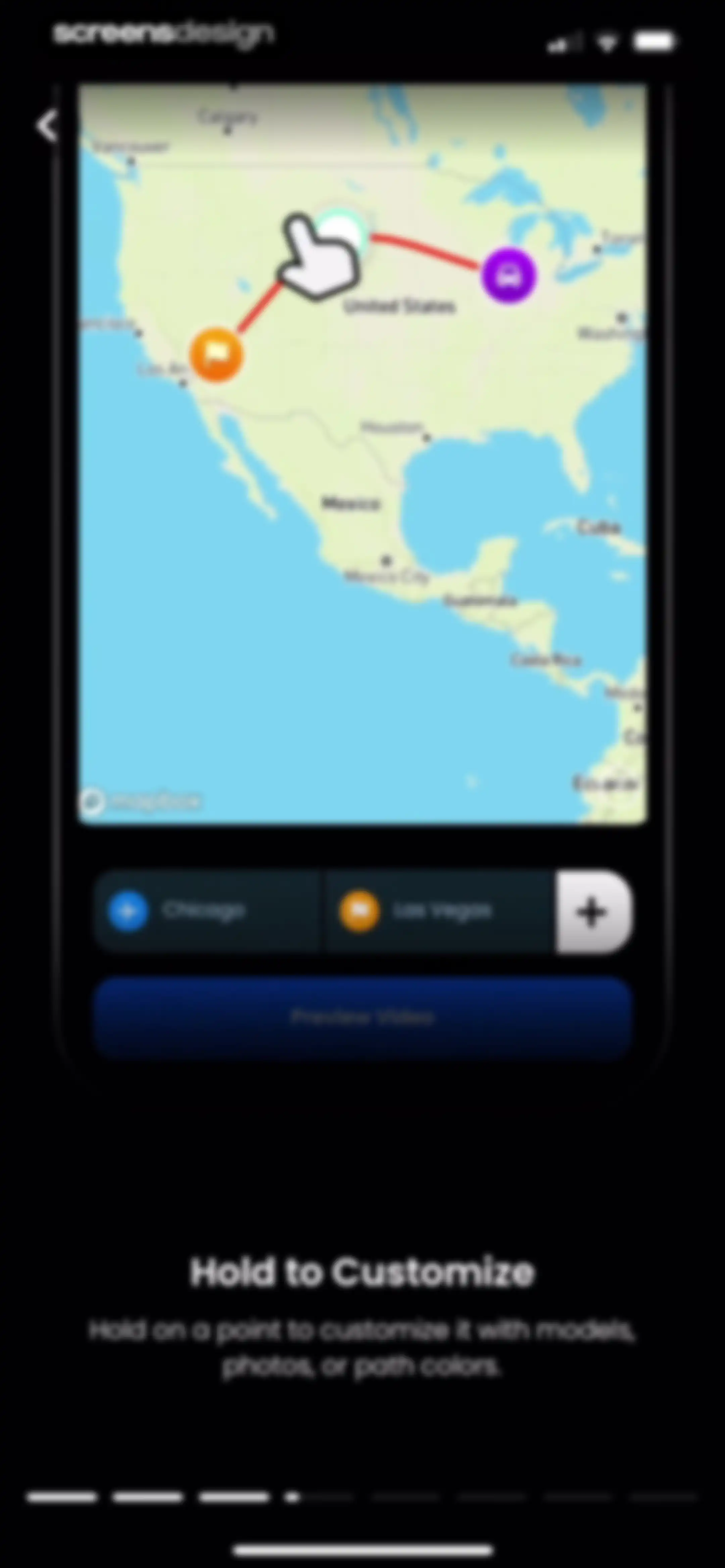 TravelAnimator: Journey Route screen 59