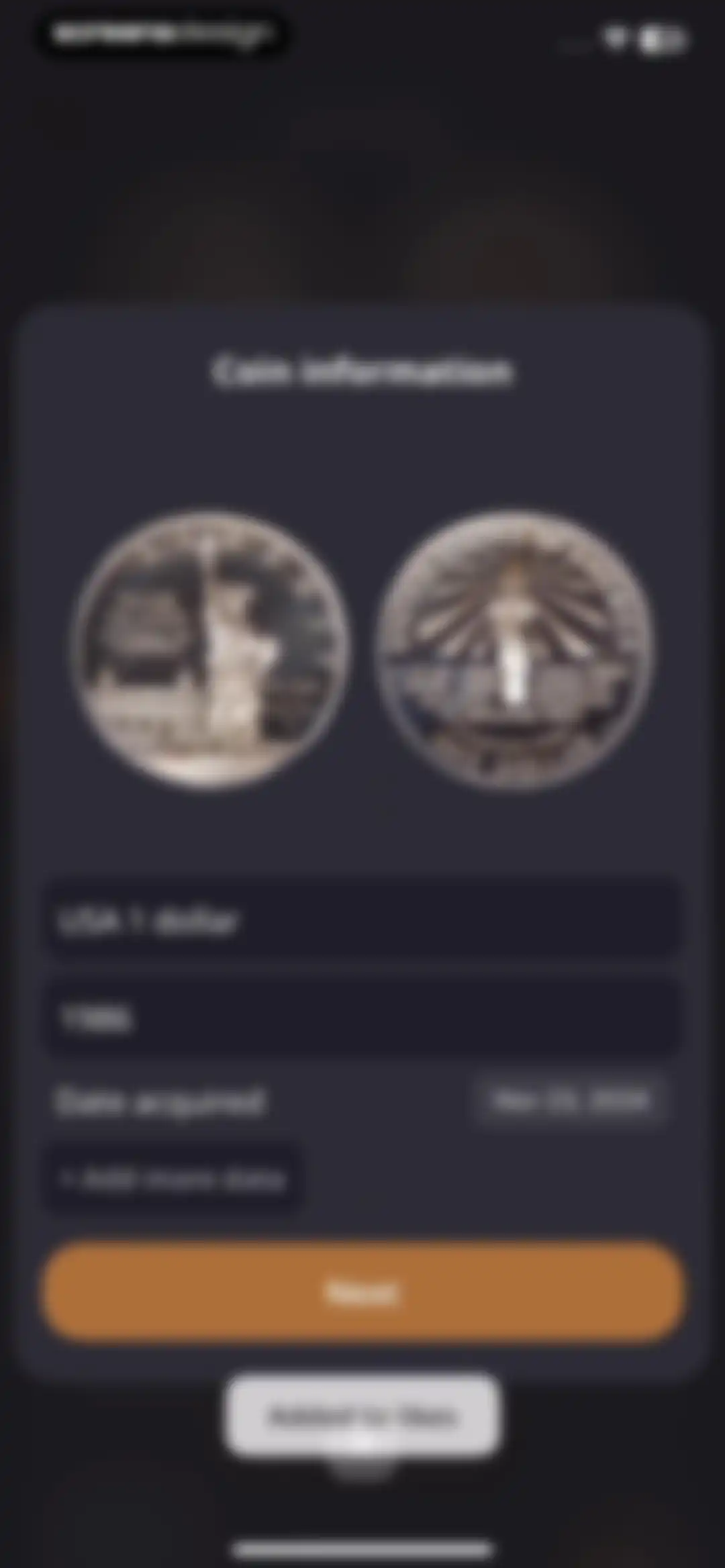 ScanCoin: identify & check screen 40