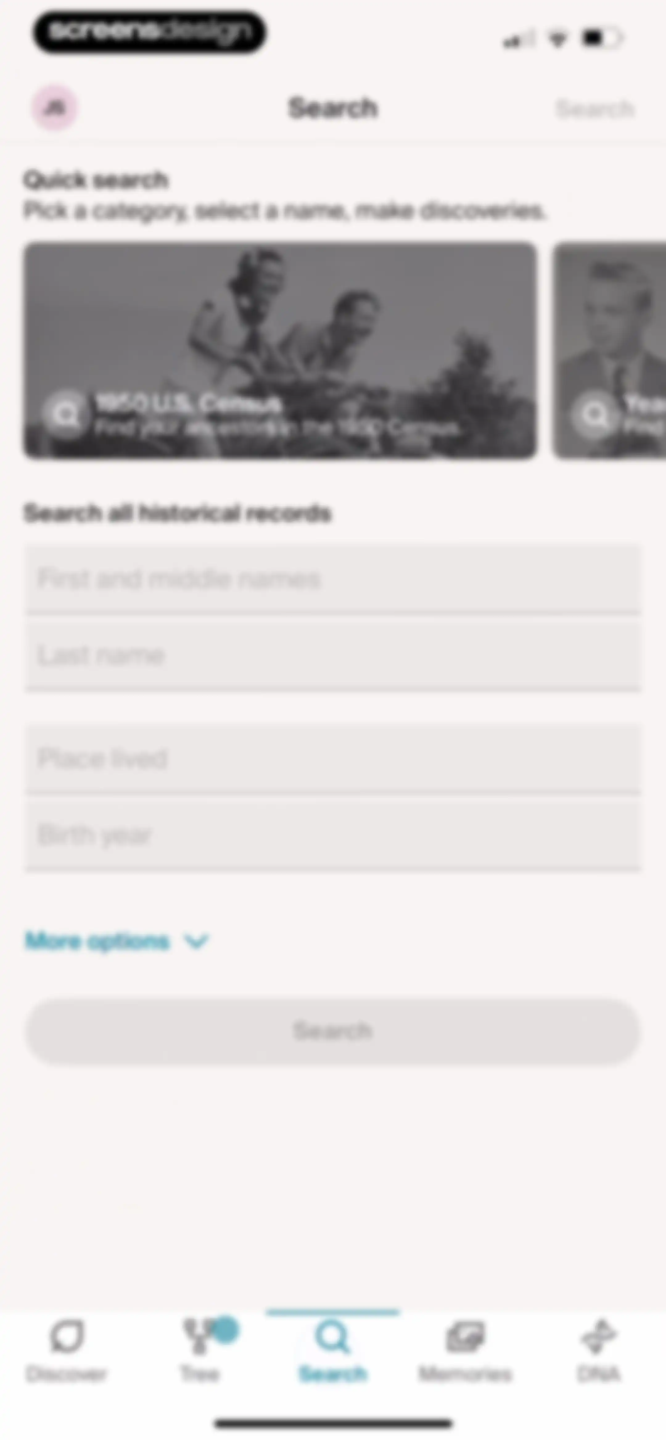 Ancestry: Family History & DNA screen 193
