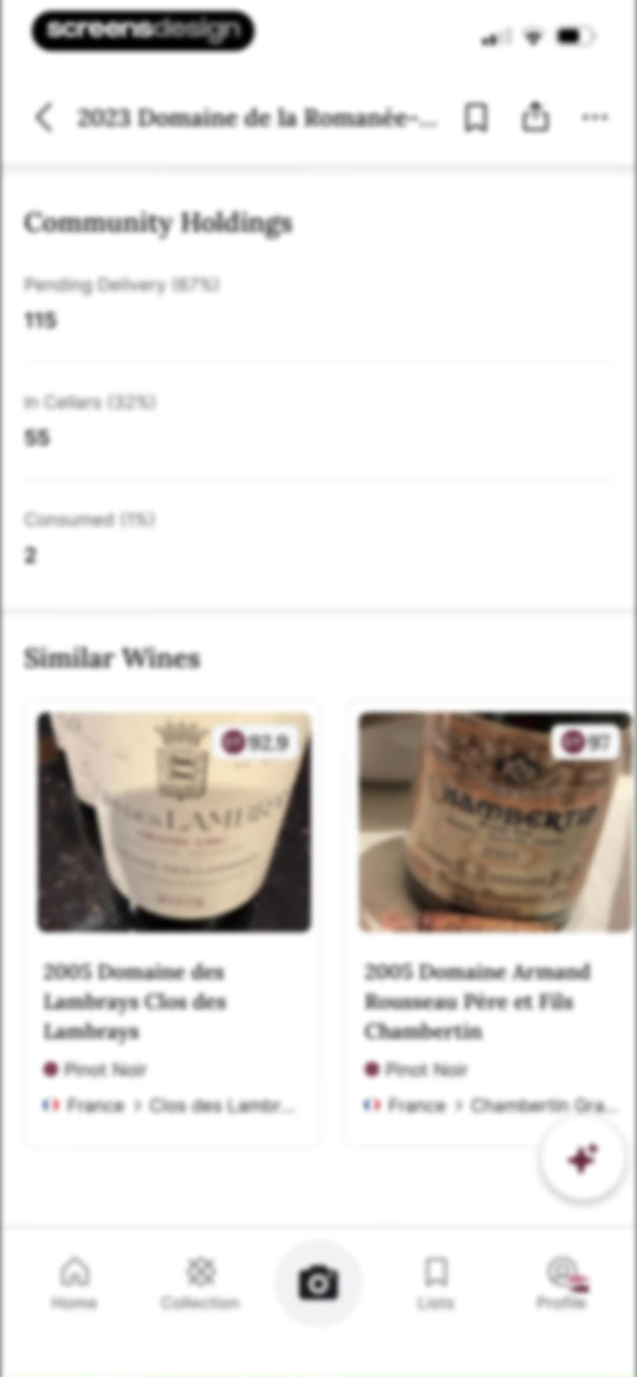 CellarTracker: #1 Wine Tracker screen 91