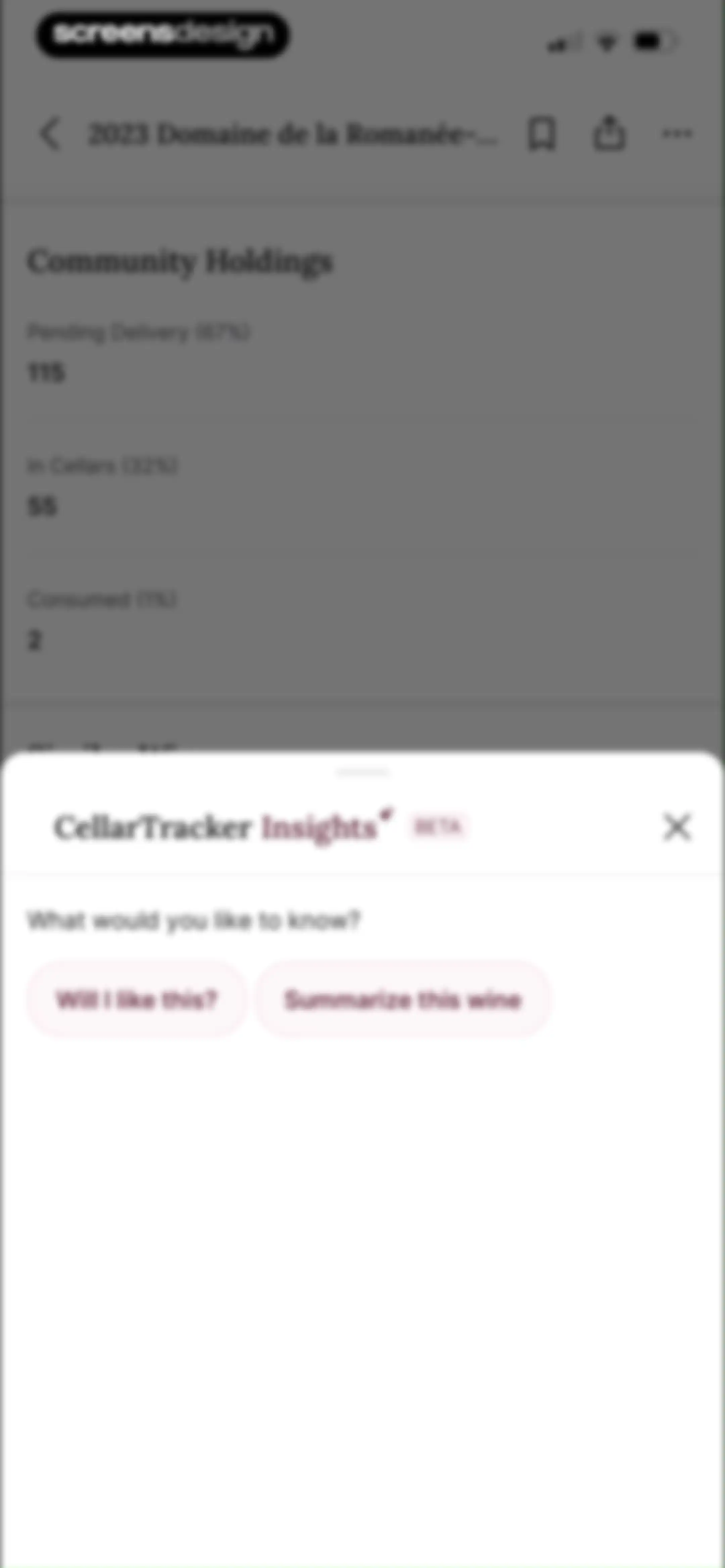 CellarTracker: #1 Wine Tracker screen 92