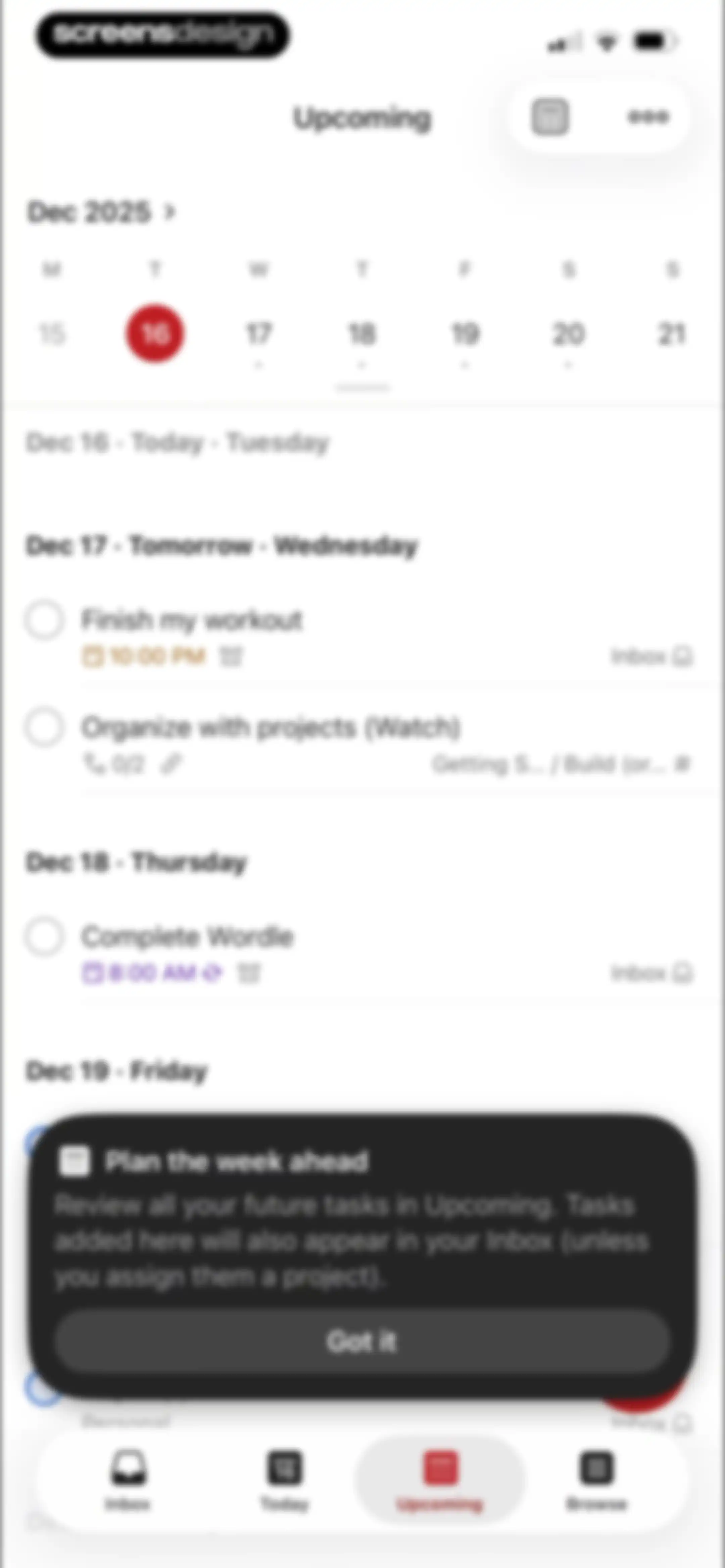 Todoist: To Do List & Calendar screen 117