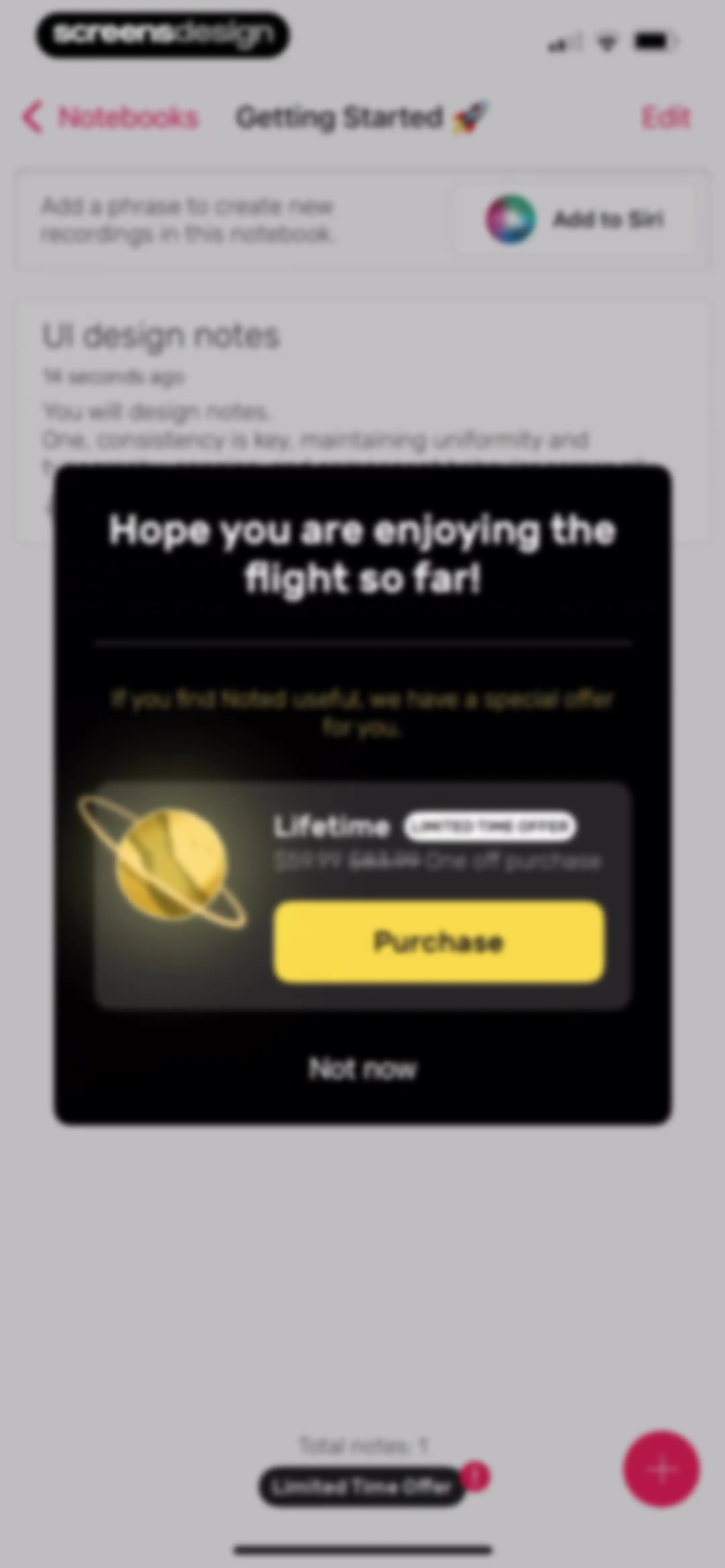 Noted: Record & AI Transcribe screen 86