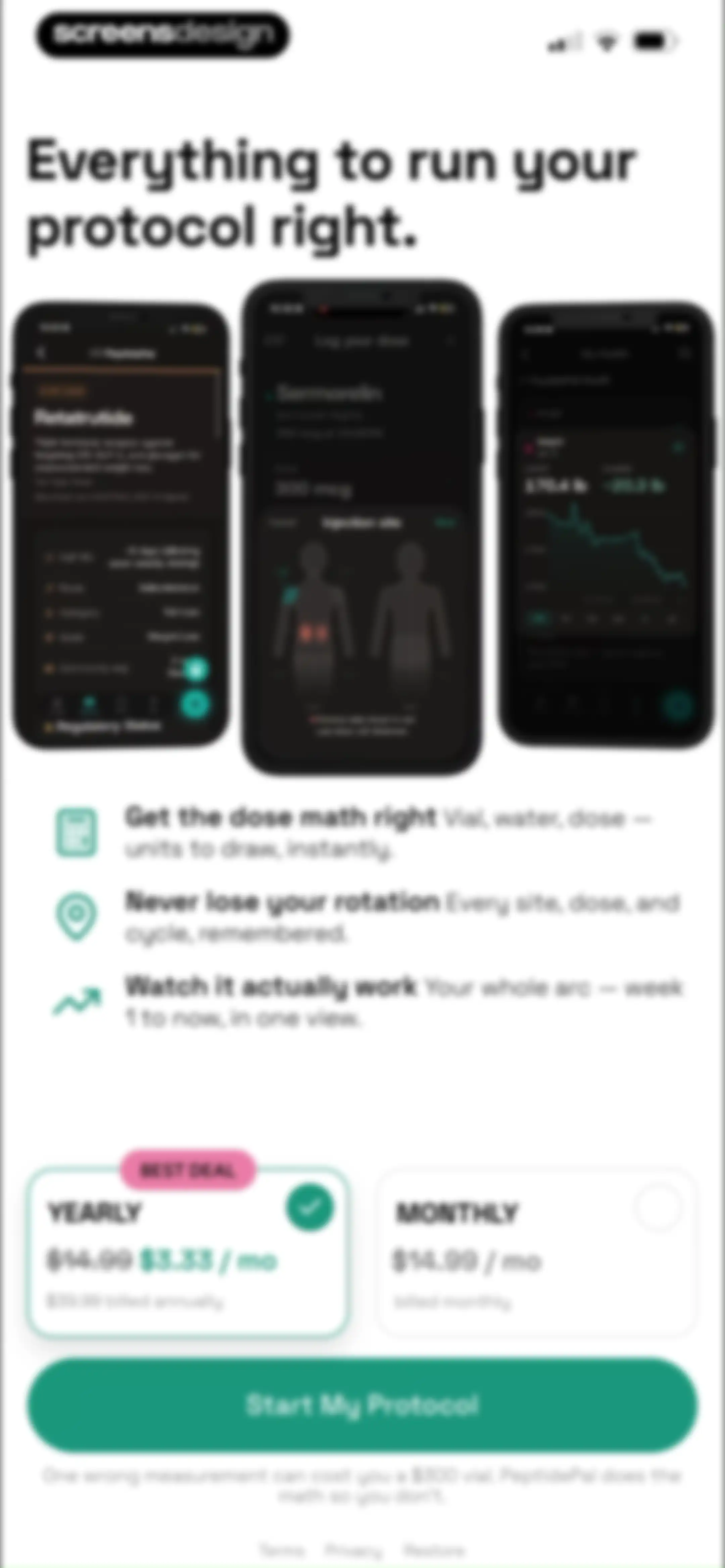 PeptidePal – Peptide Tracker screen 53