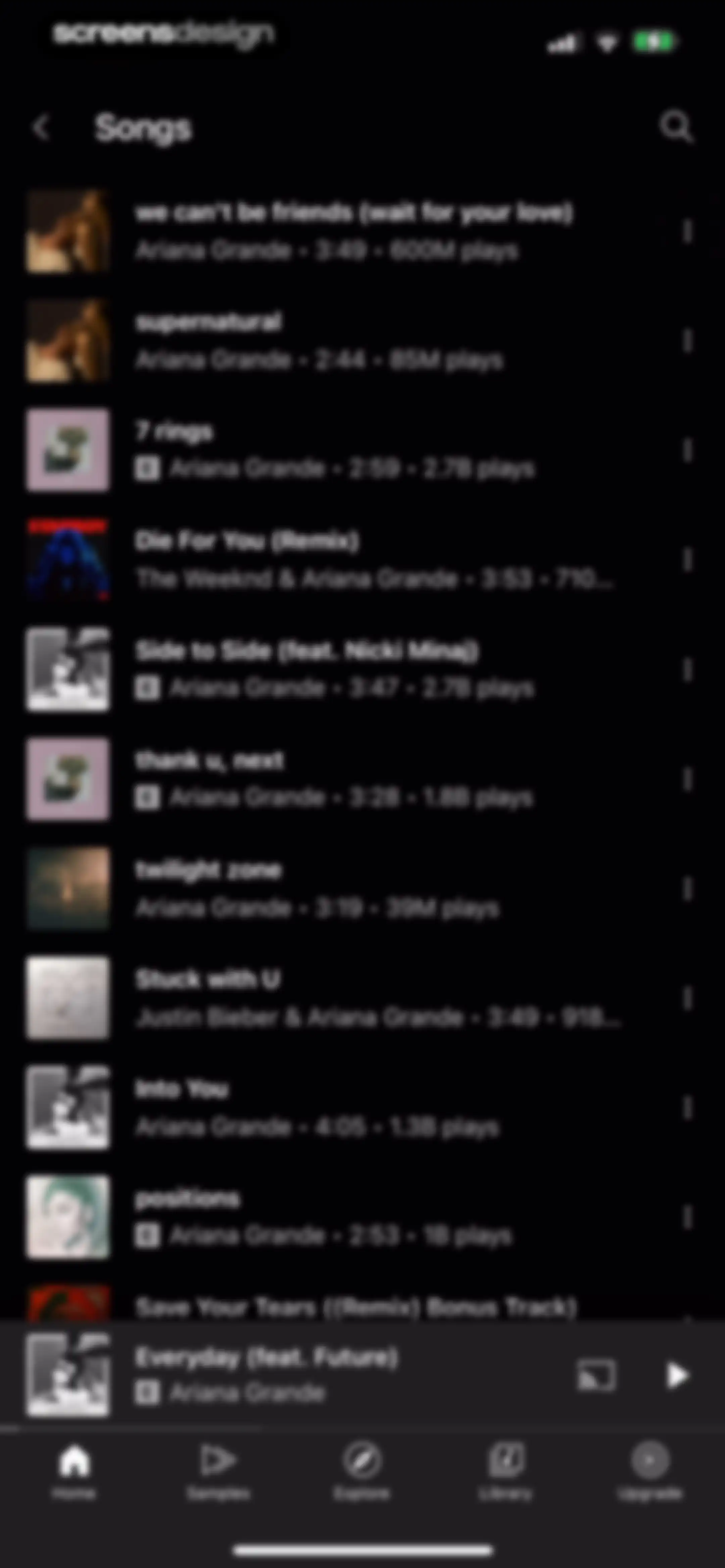 YouTube Music screen 81