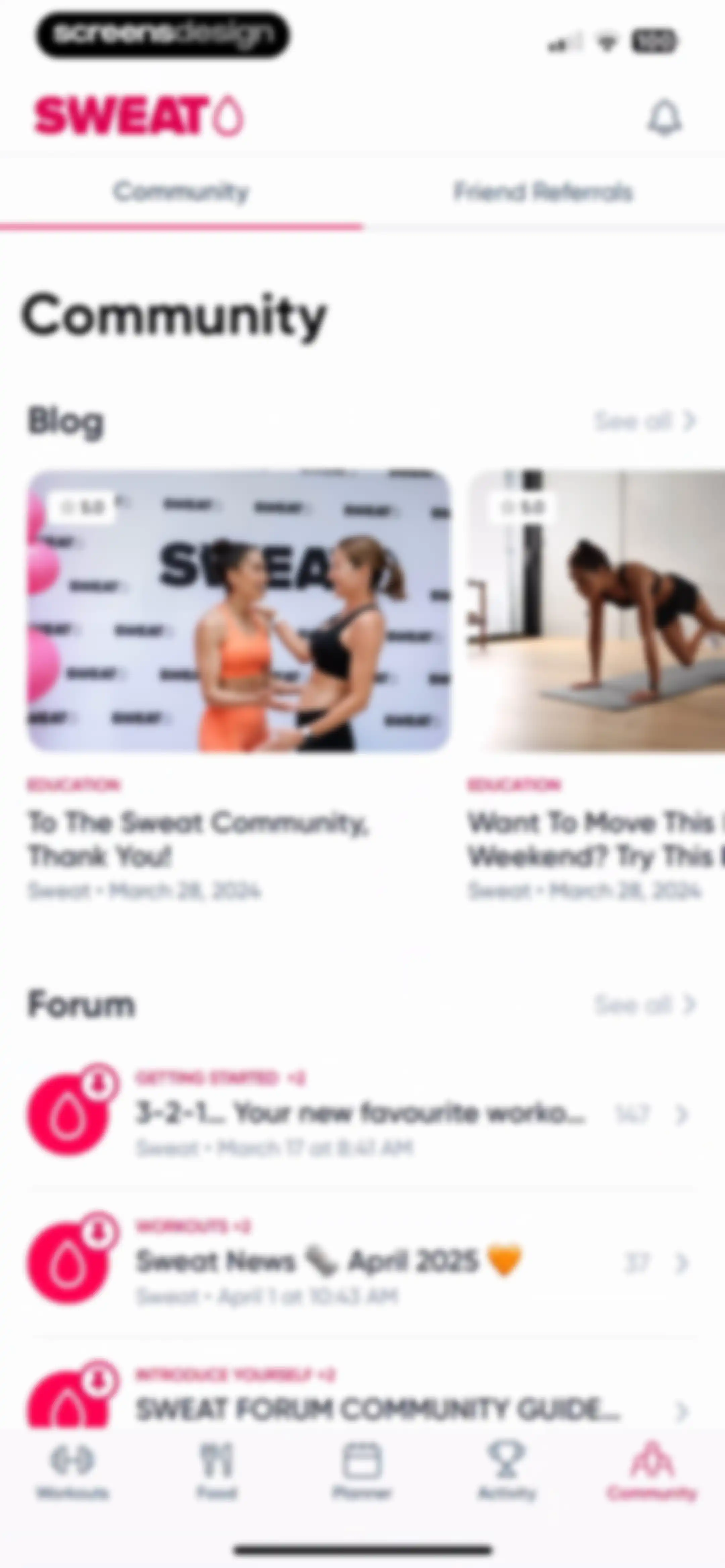 Sweat: Fitness App For Women screen 148