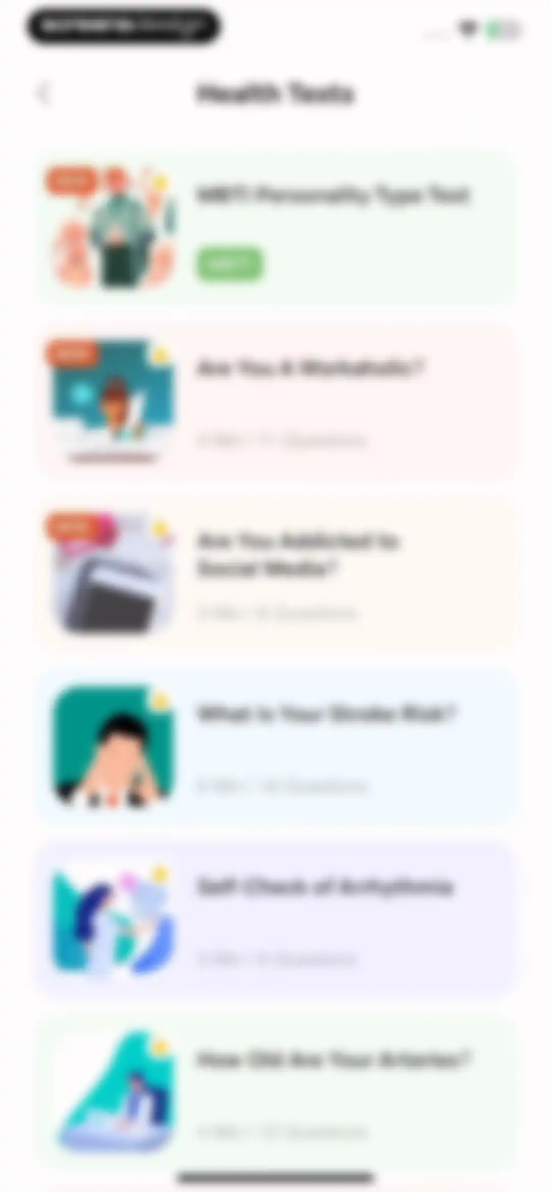 Wellbeing: Mental&Heart Health screen 35