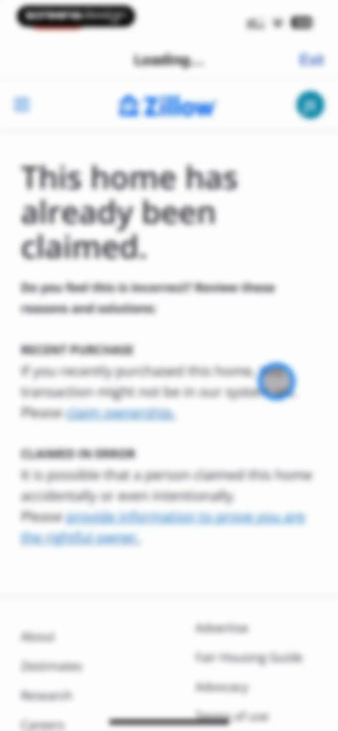 Zillow Real Estate & Rentals screen 131