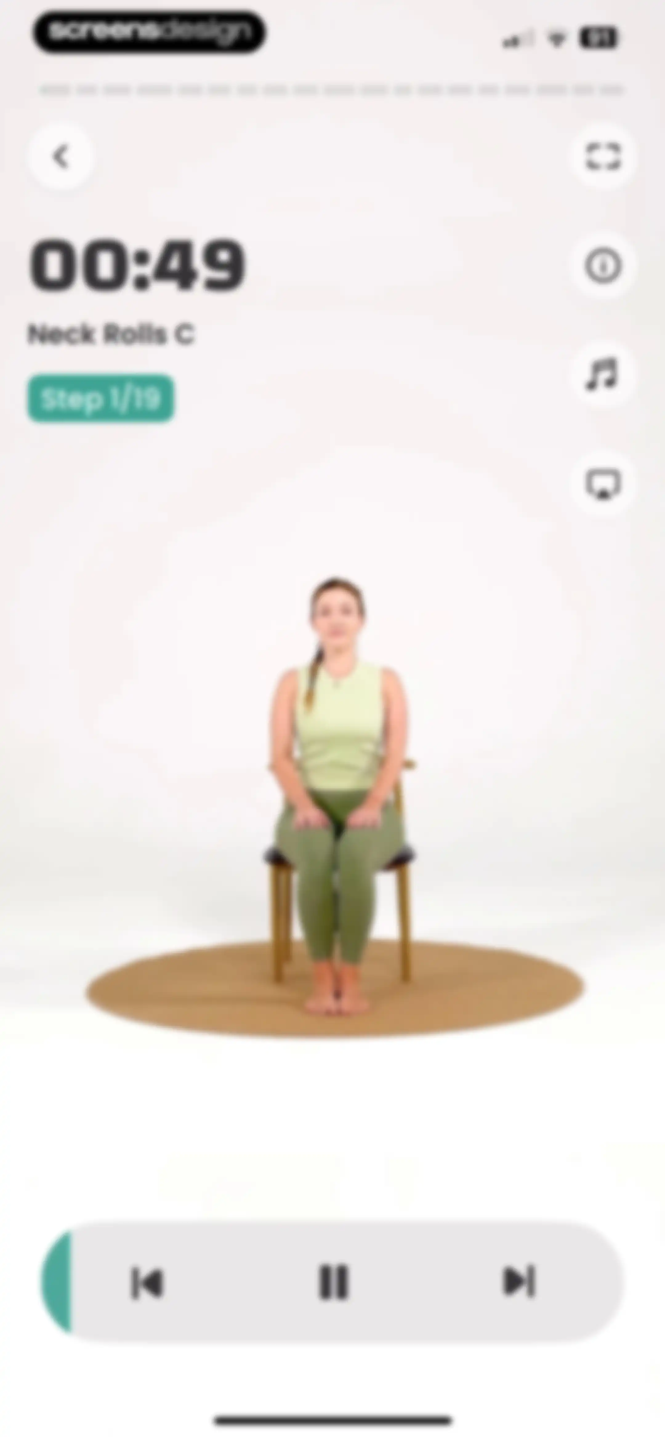 Workout for Seniors: SeniorFit screen 83