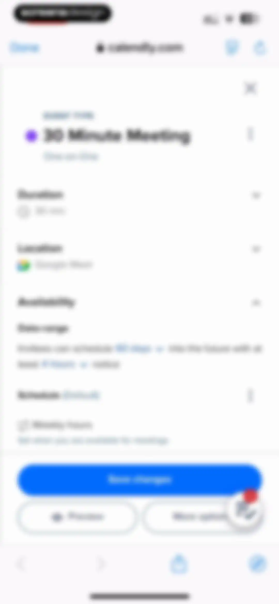 Calendly Mobile screen 42