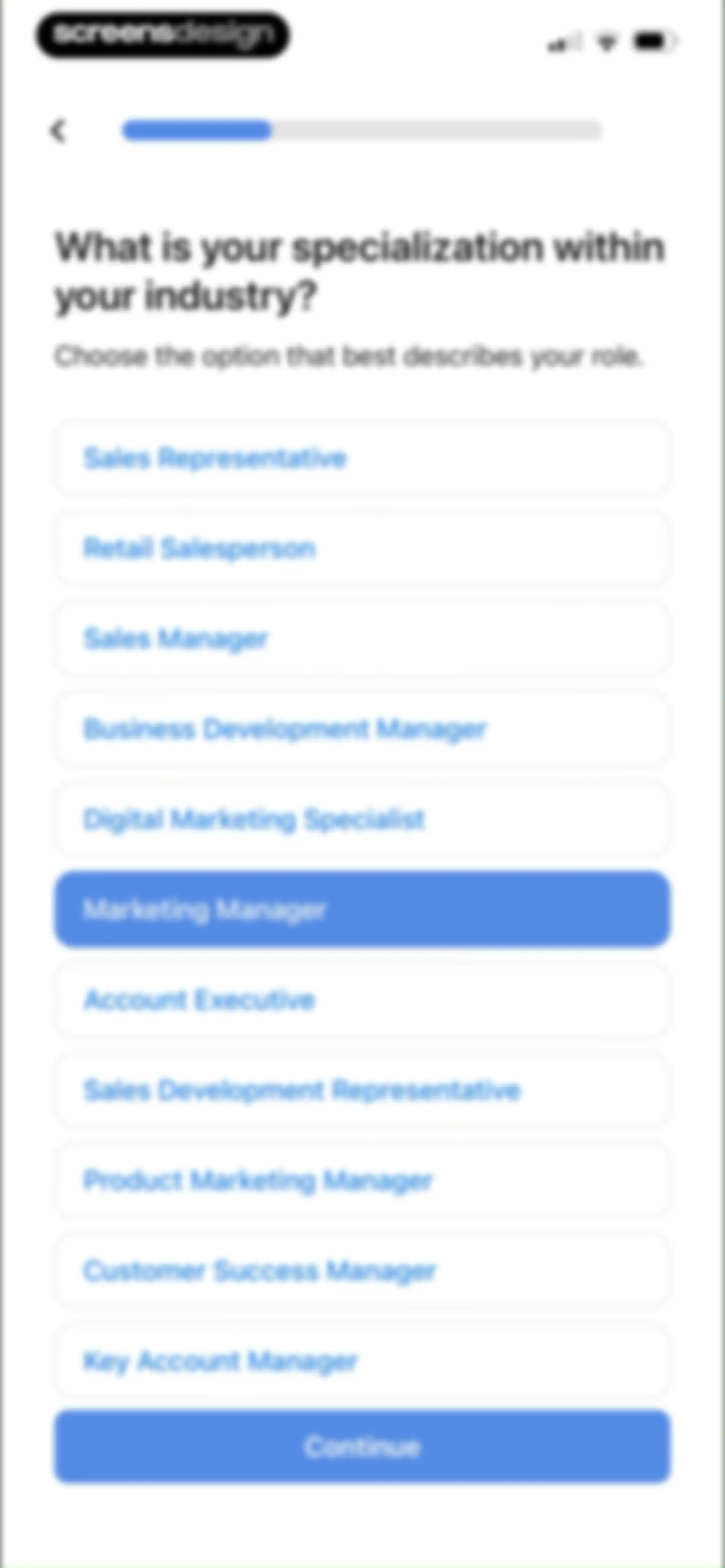 PeakTalk: Job-specific English screen 7