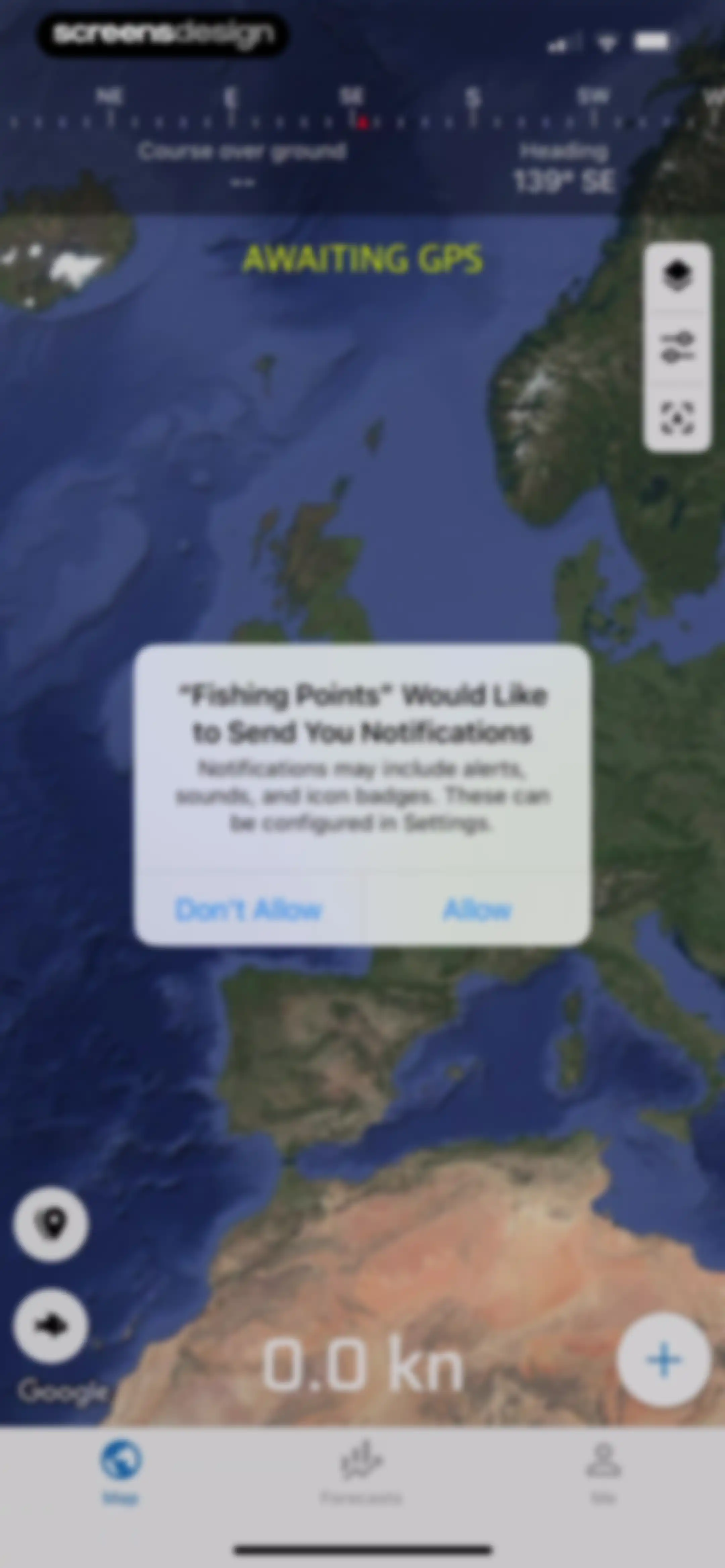 Fishing Points: Map & Forecast screen 18
