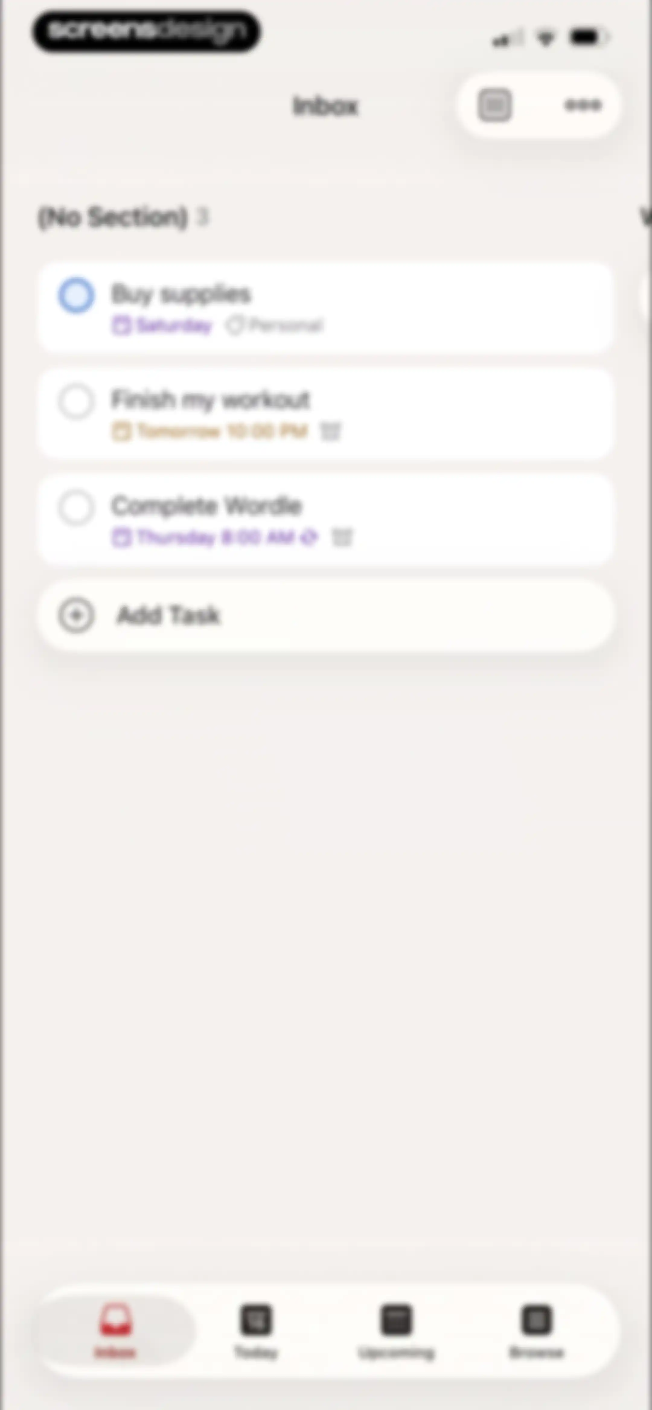 Todoist: To Do List & Calendar screen 100