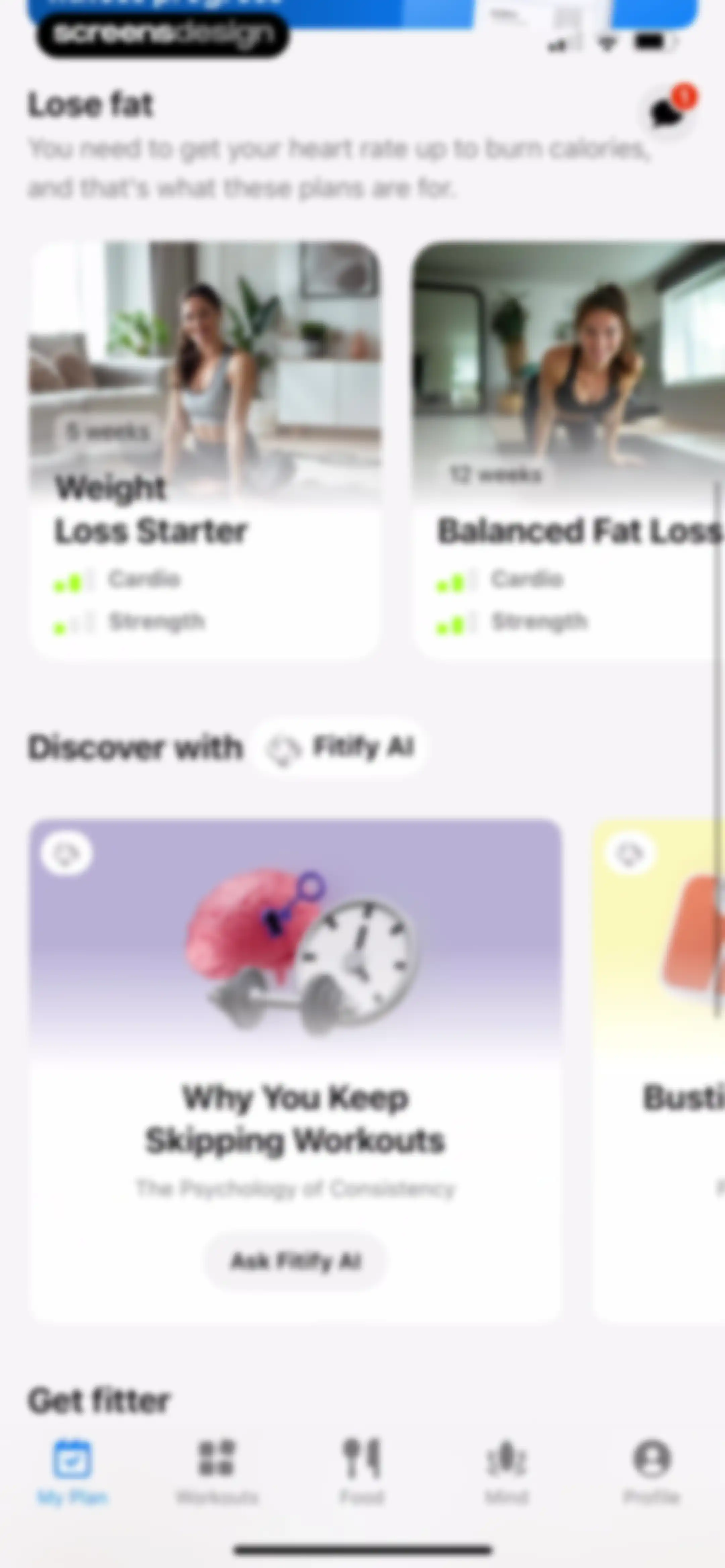 Fitify: Home Workout, AI Coach screen 108