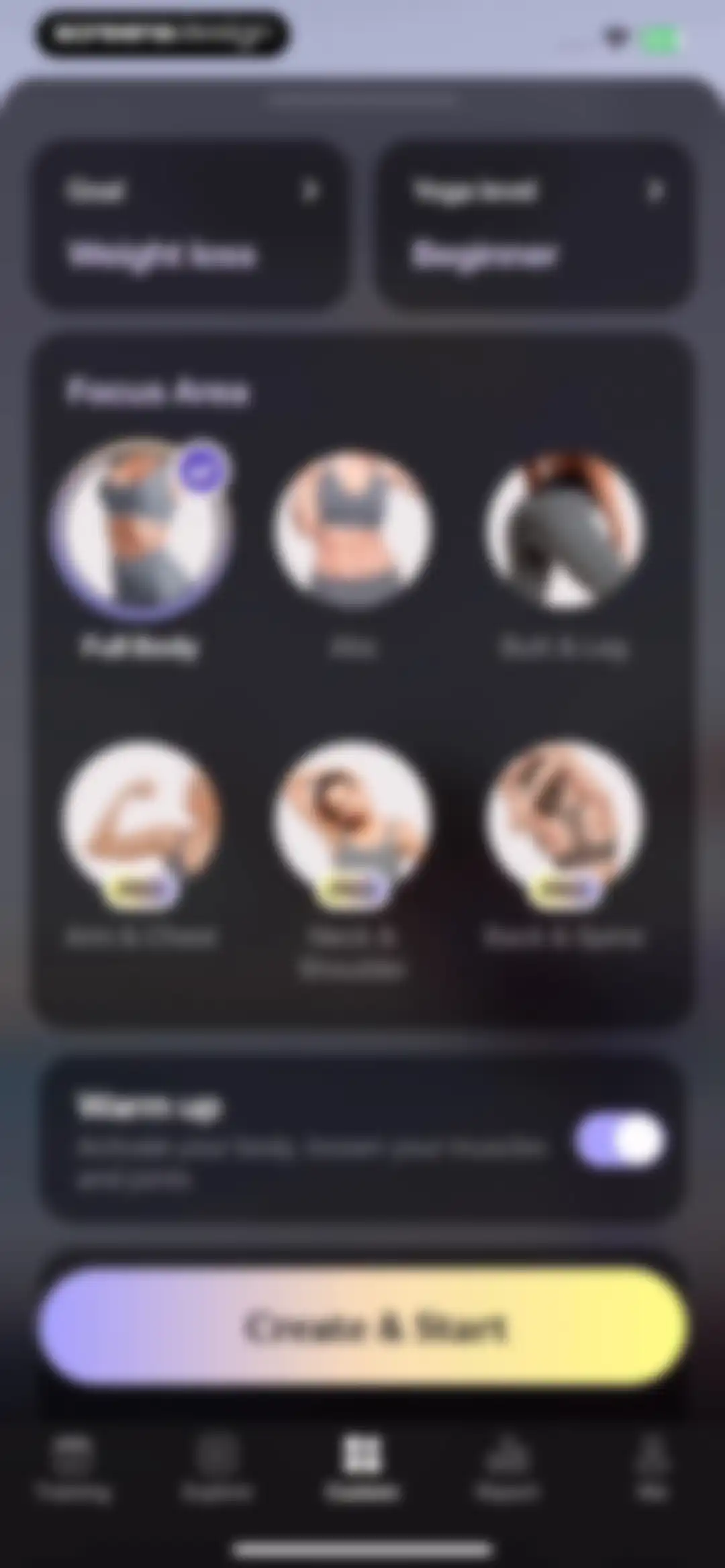 Yoga for Beginners, Pilates+ screen 125