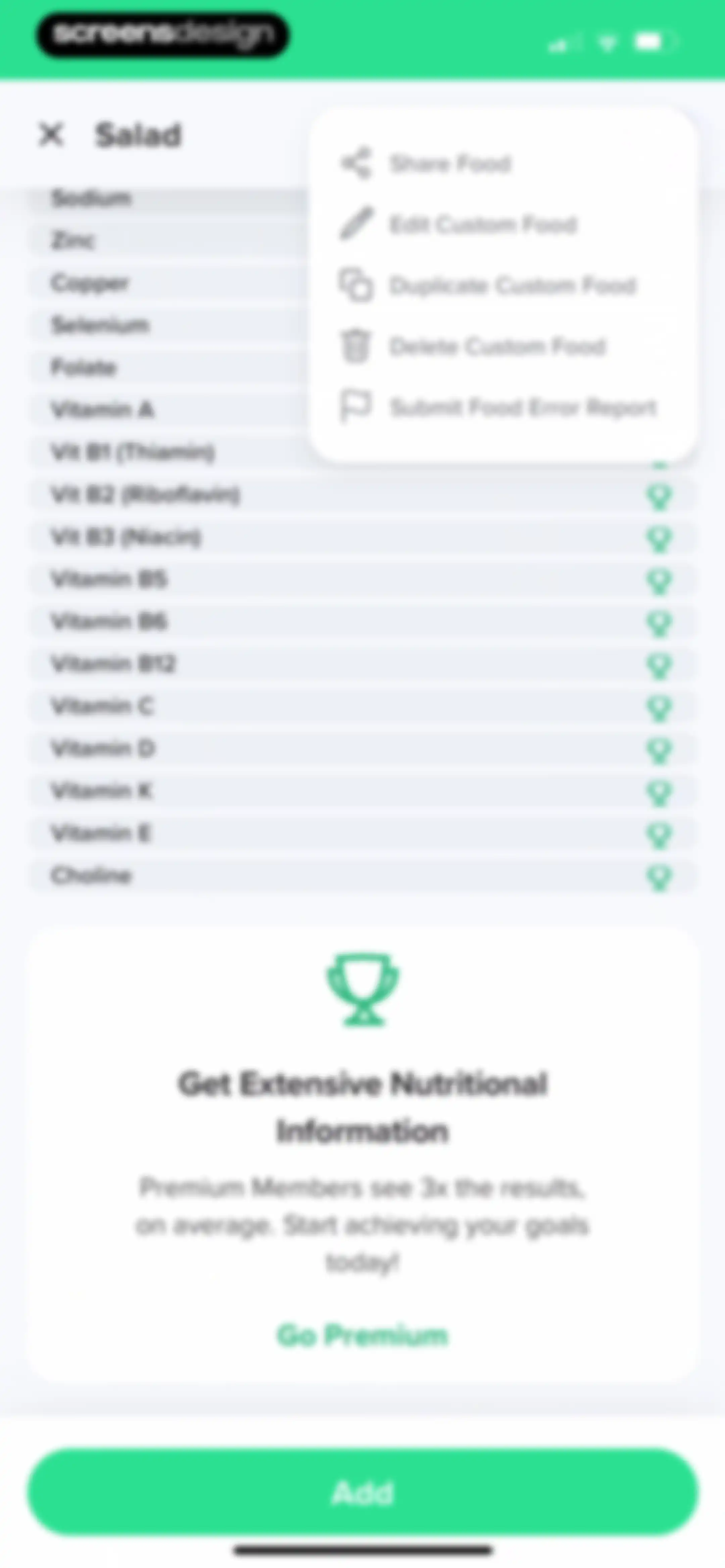 Carb Manager: Keto & Macro Log screen 118