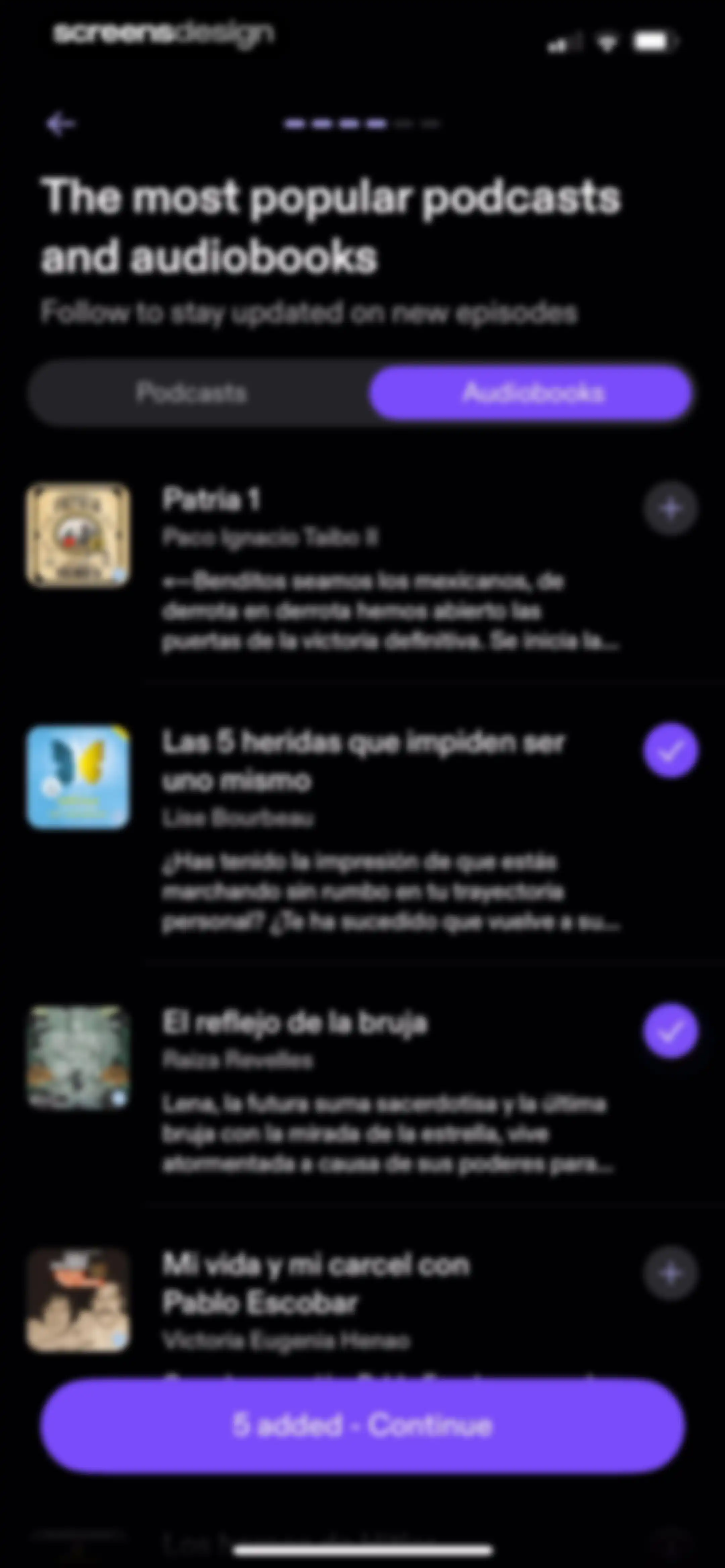 Podimo: Podcasts & audiobooks screen 10