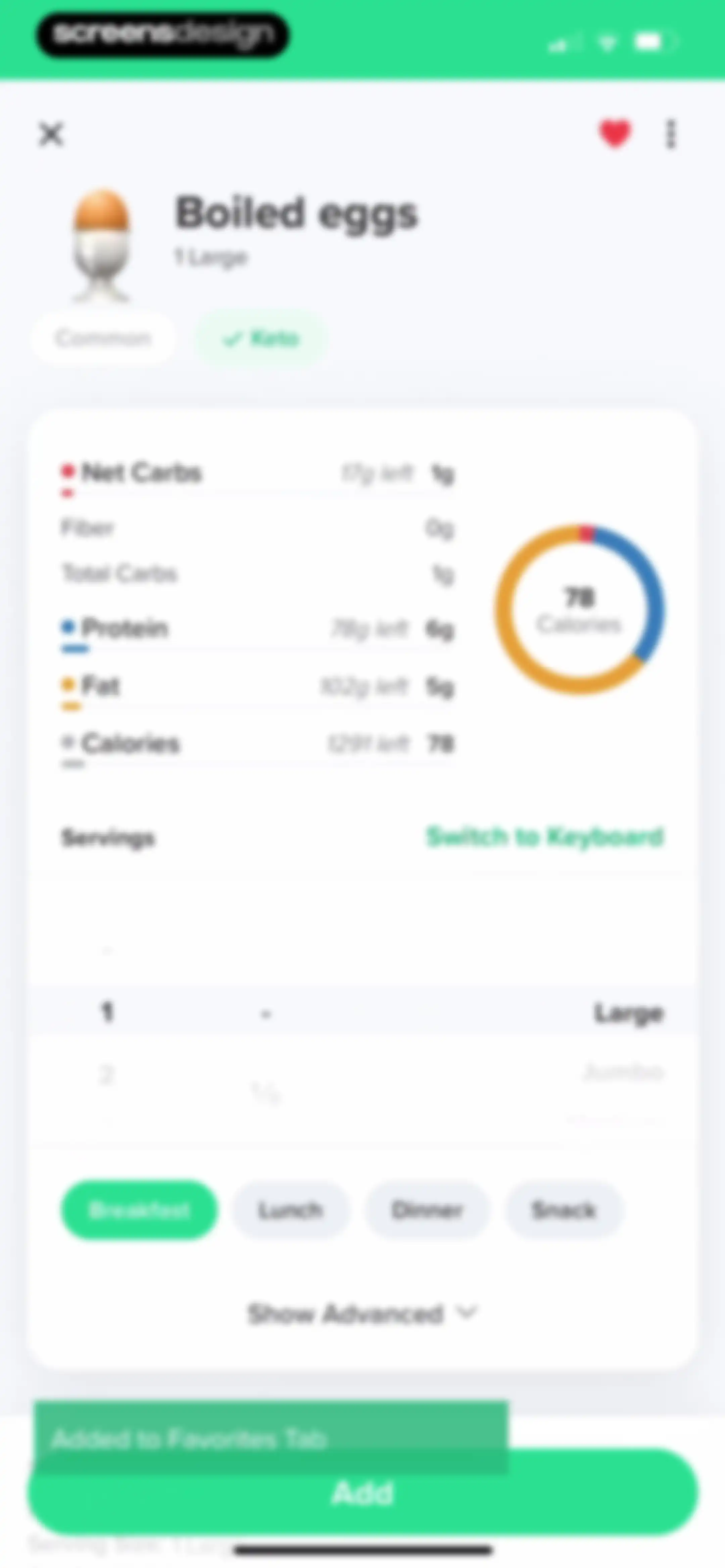 Carb Manager: Keto & Macro Log screen 75