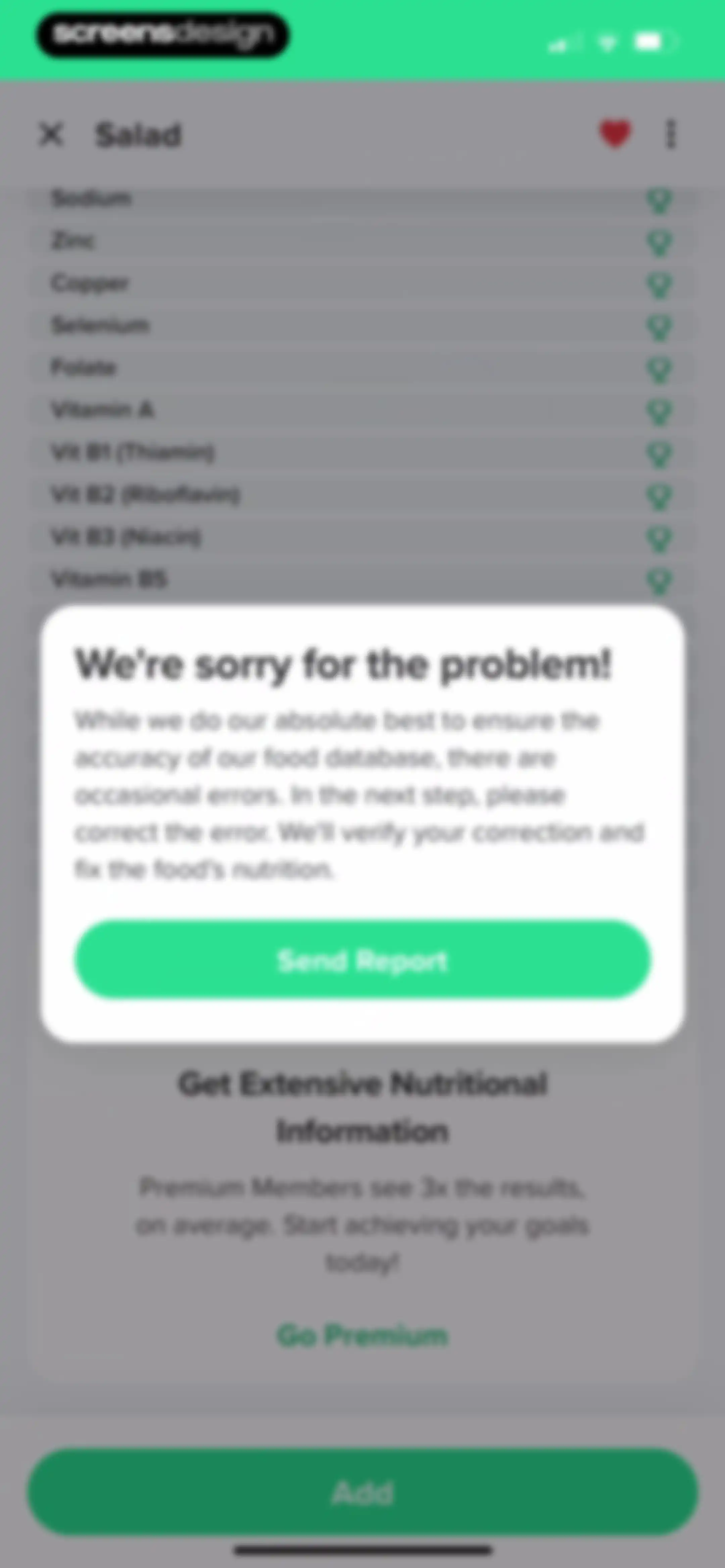 Carb Manager: Keto & Macro Log screen 119