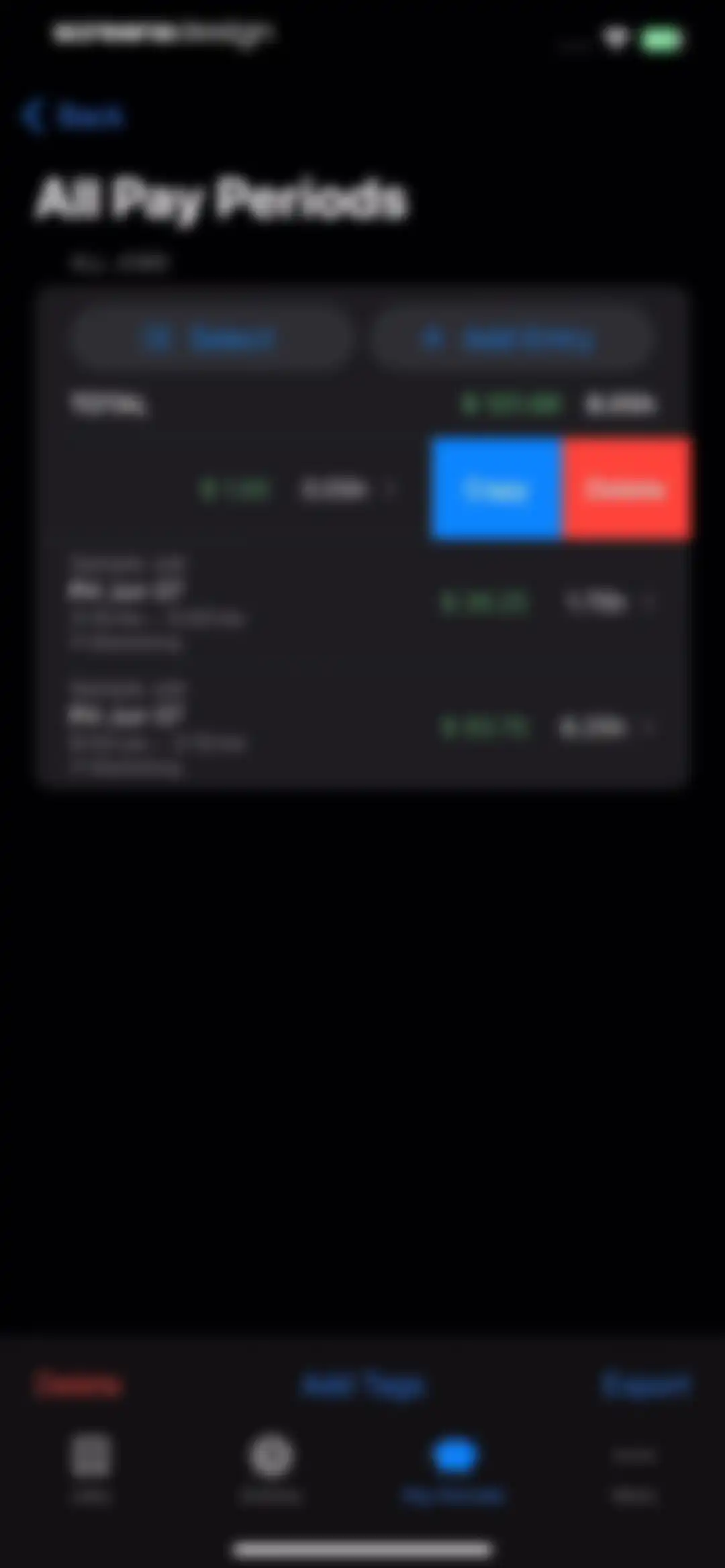 Hours Tracker: Time Tracking screen 44
