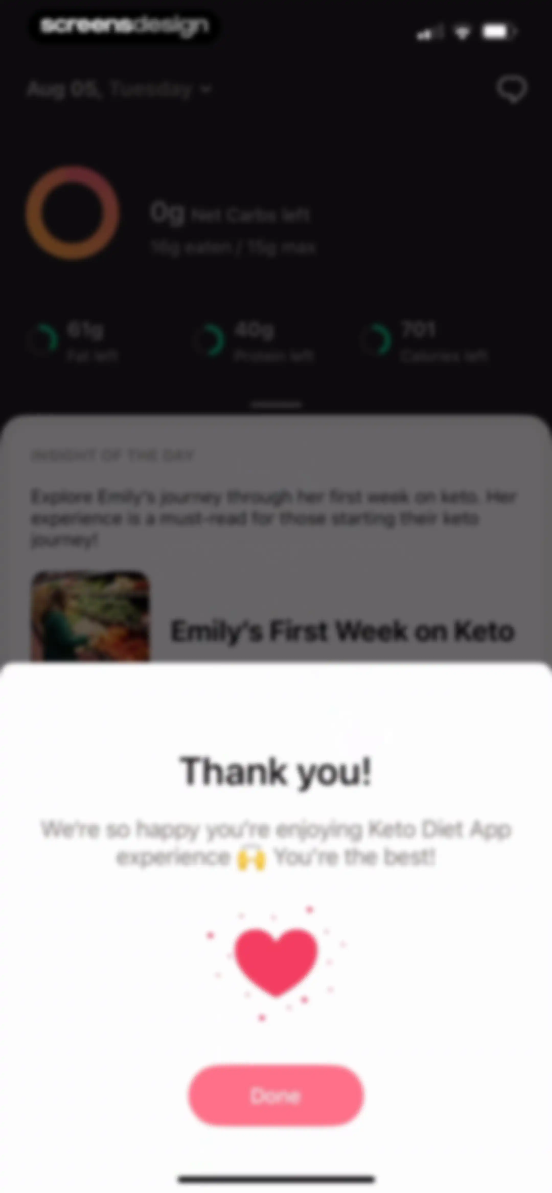 Keto Diet App － Carb Tracker screen 99