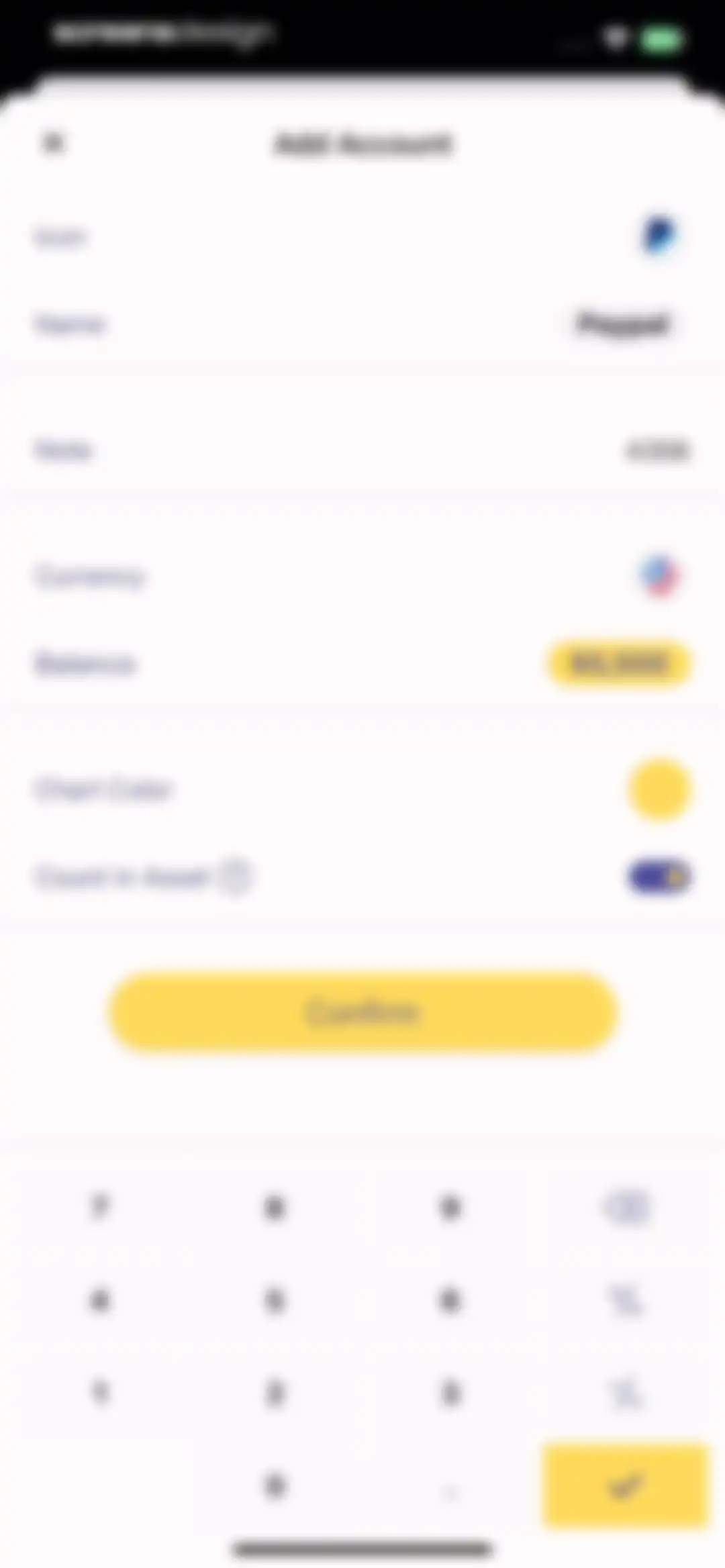 Budget app - spending tracker screen 52