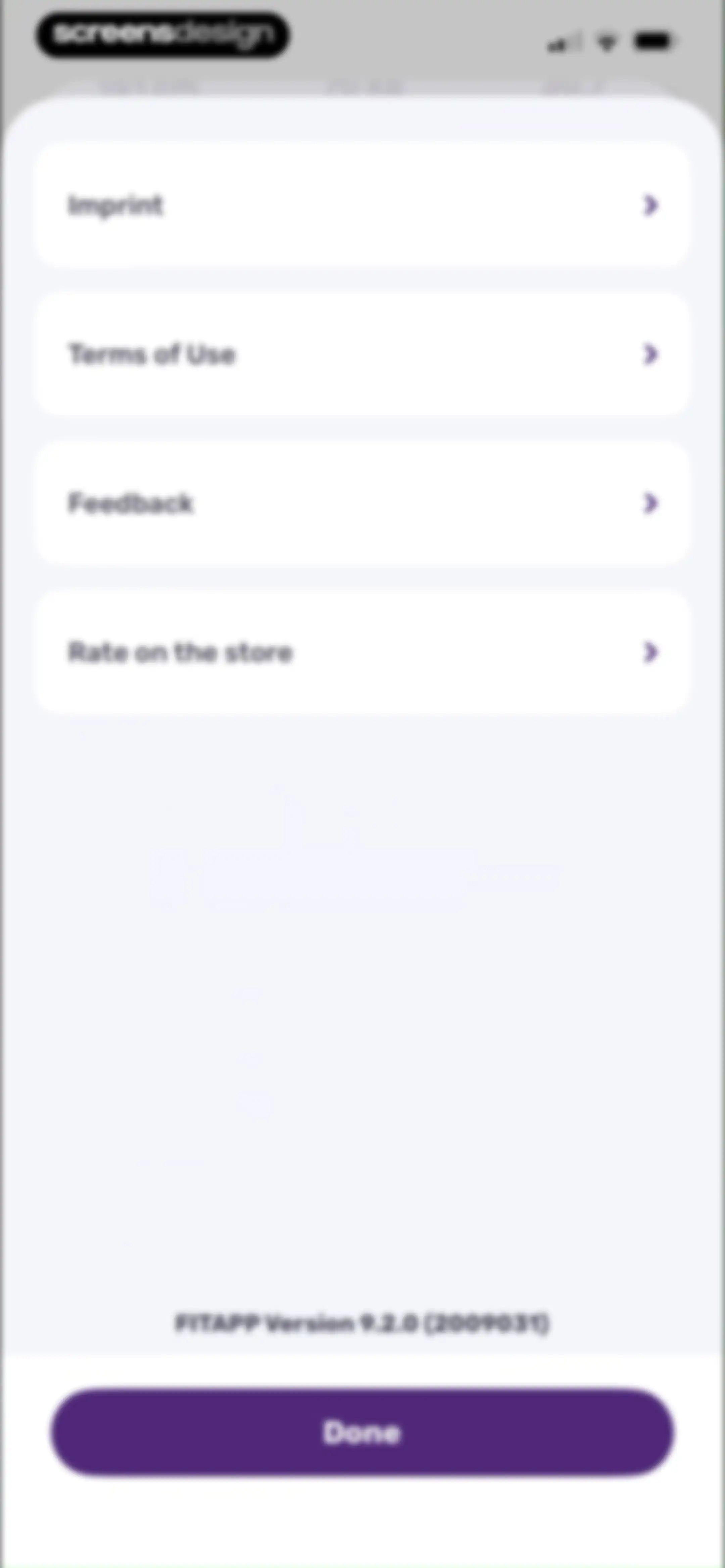 Running Tracker App – FITAPP screen 160