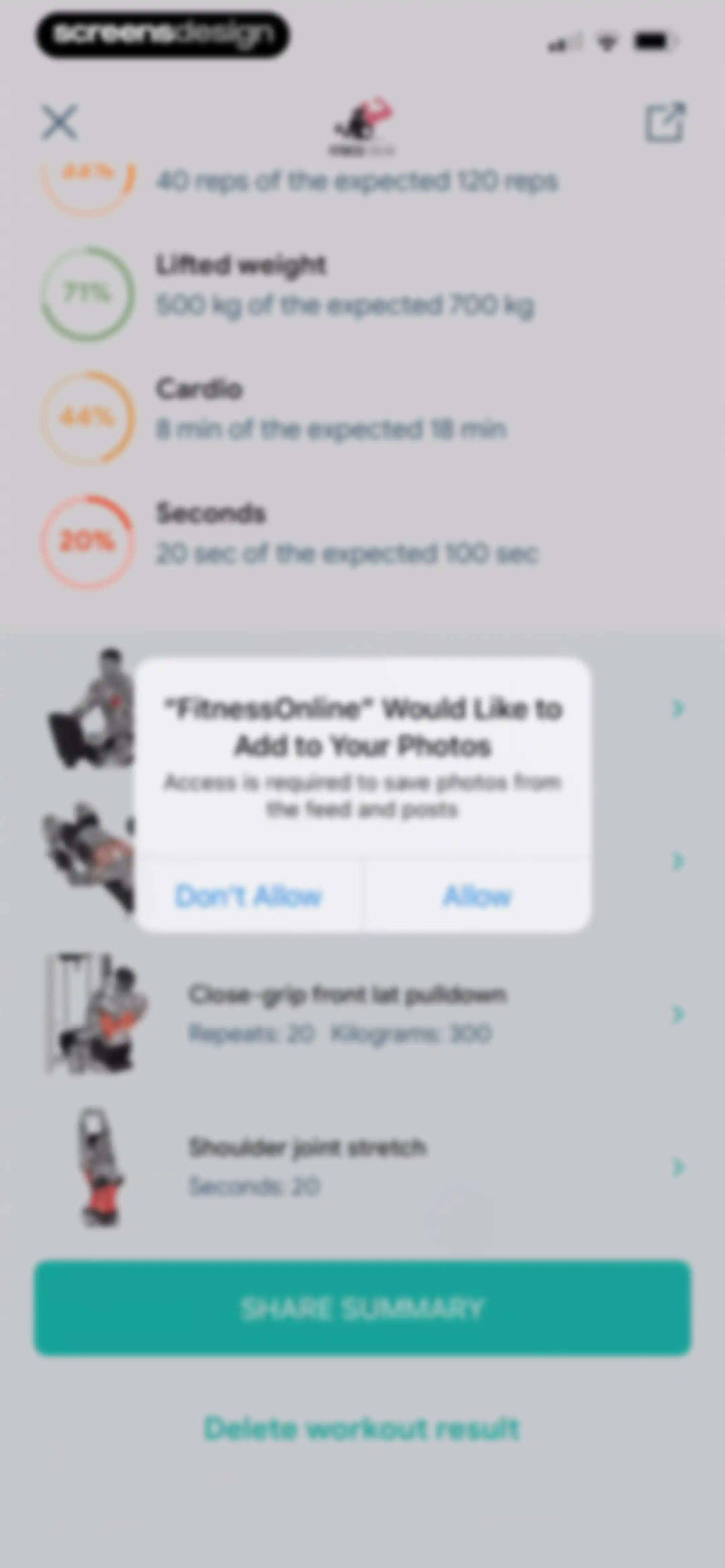 Fitness App: Gym Workout Plan screen 68