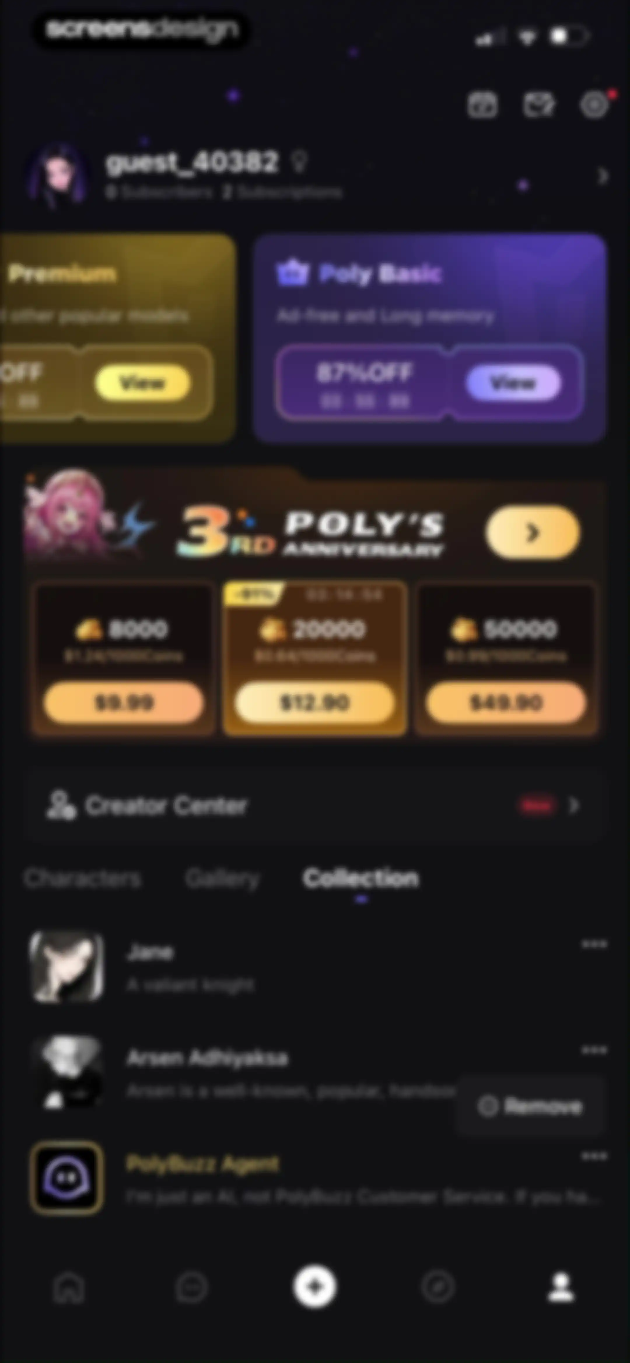 PolyBuzz: Chat with Characters screen 88