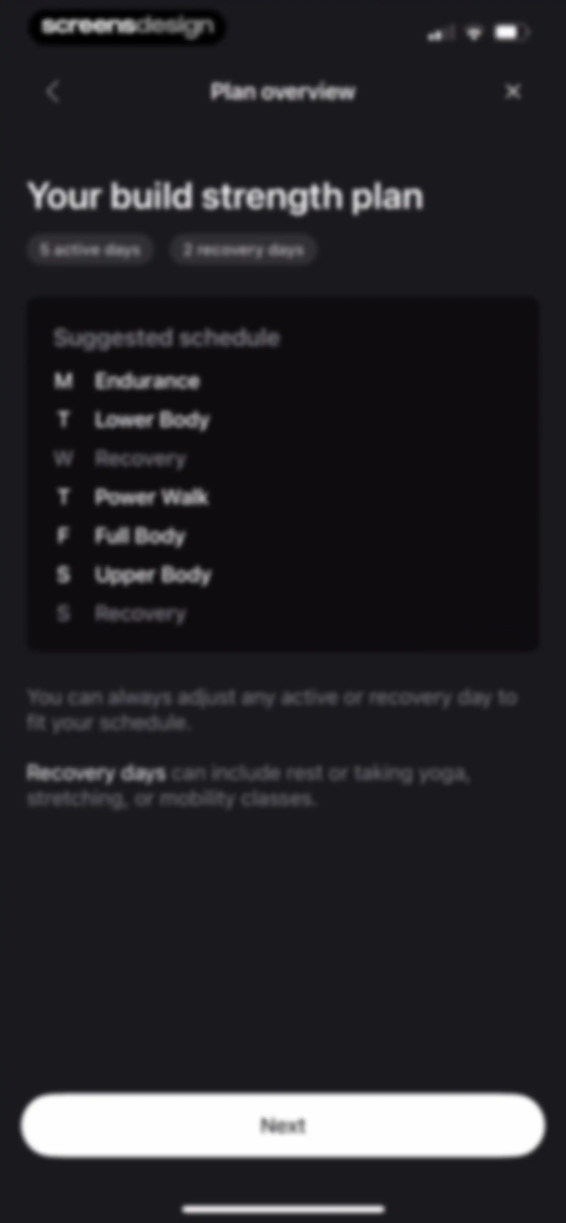 Peloton: Fitness & Workouts screen 95
