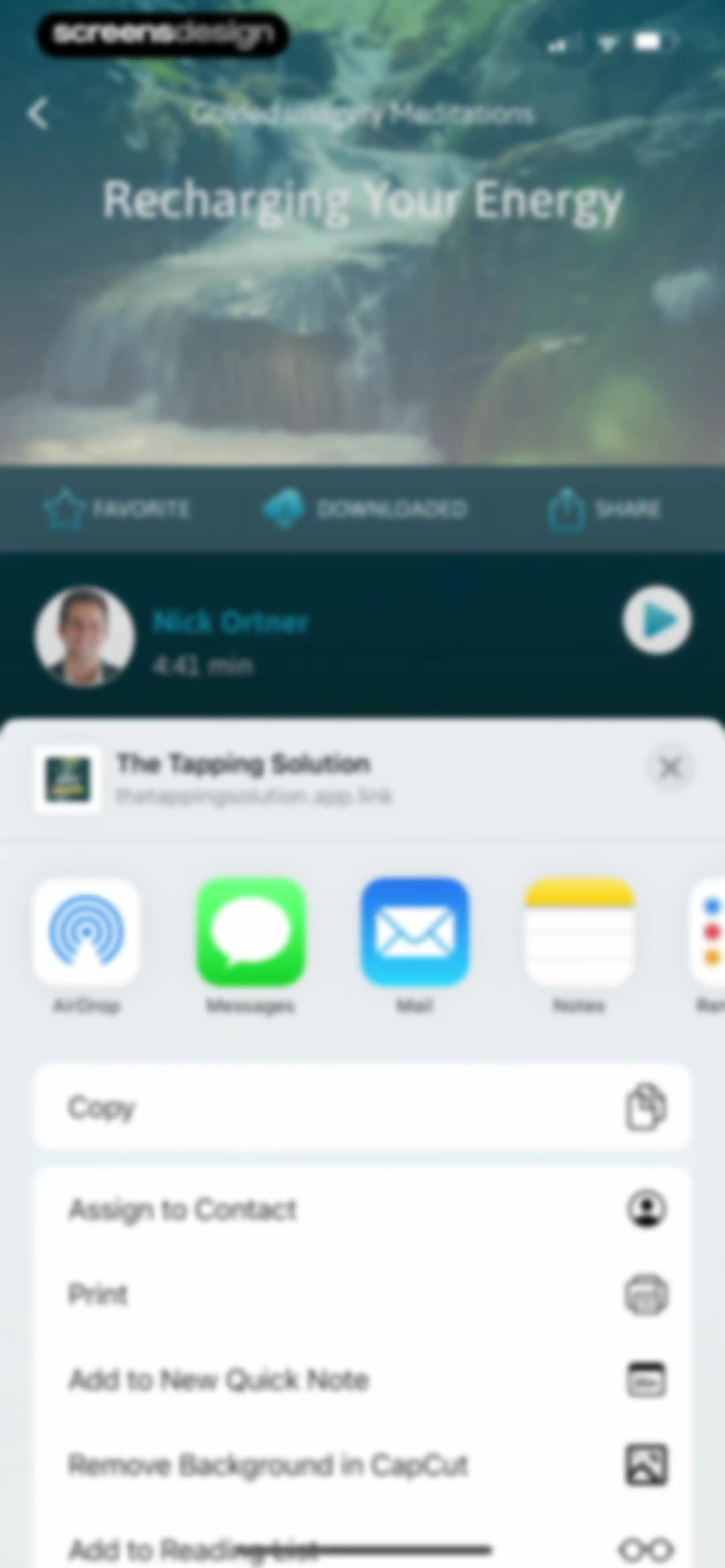 The Tapping Solution screen 27