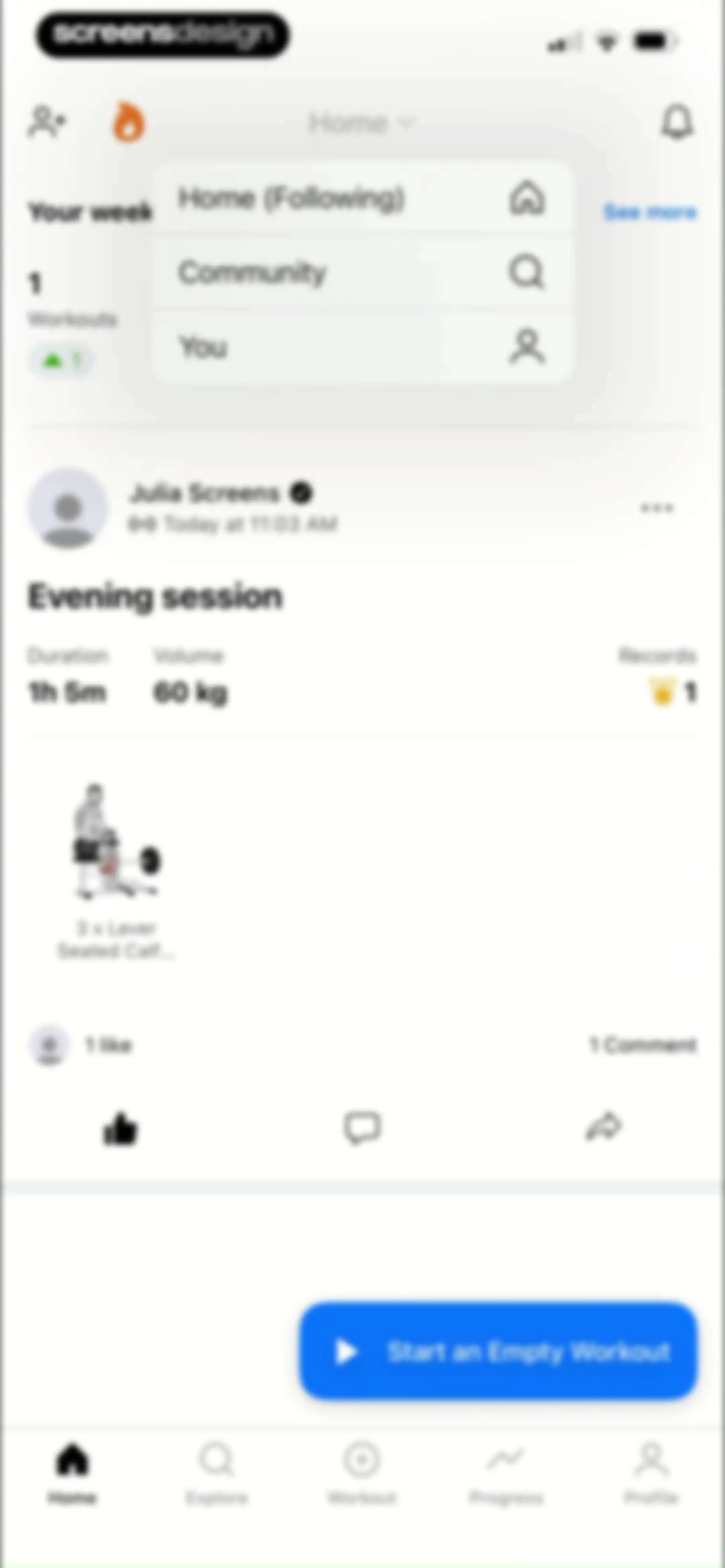 Lyfta: Gym Workout Tracker Log screen 127