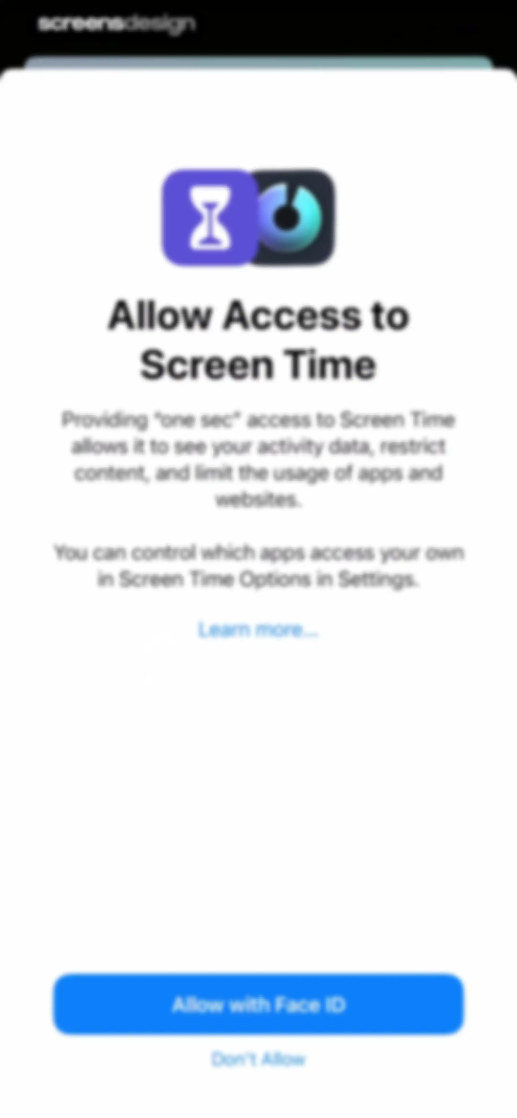 one sec | screen time + focus screen 30