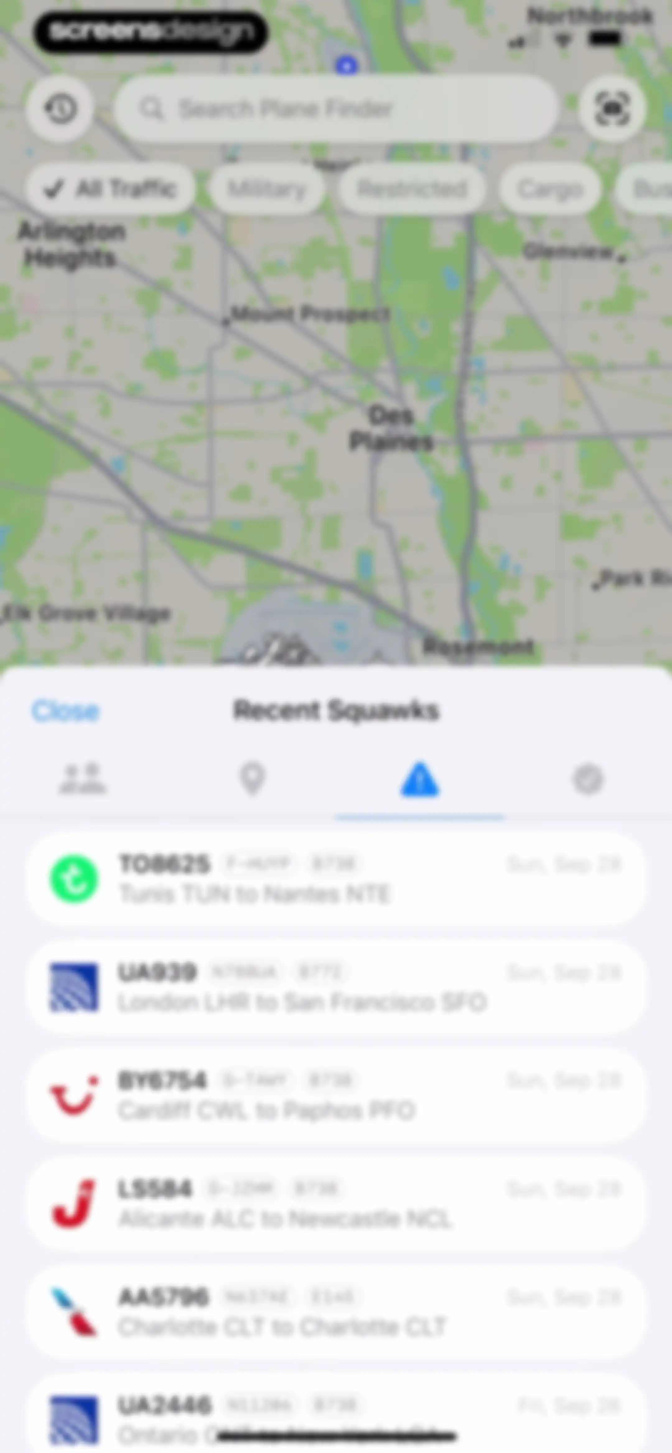 Plane Finder ⁃ Flight Tracker screen 116