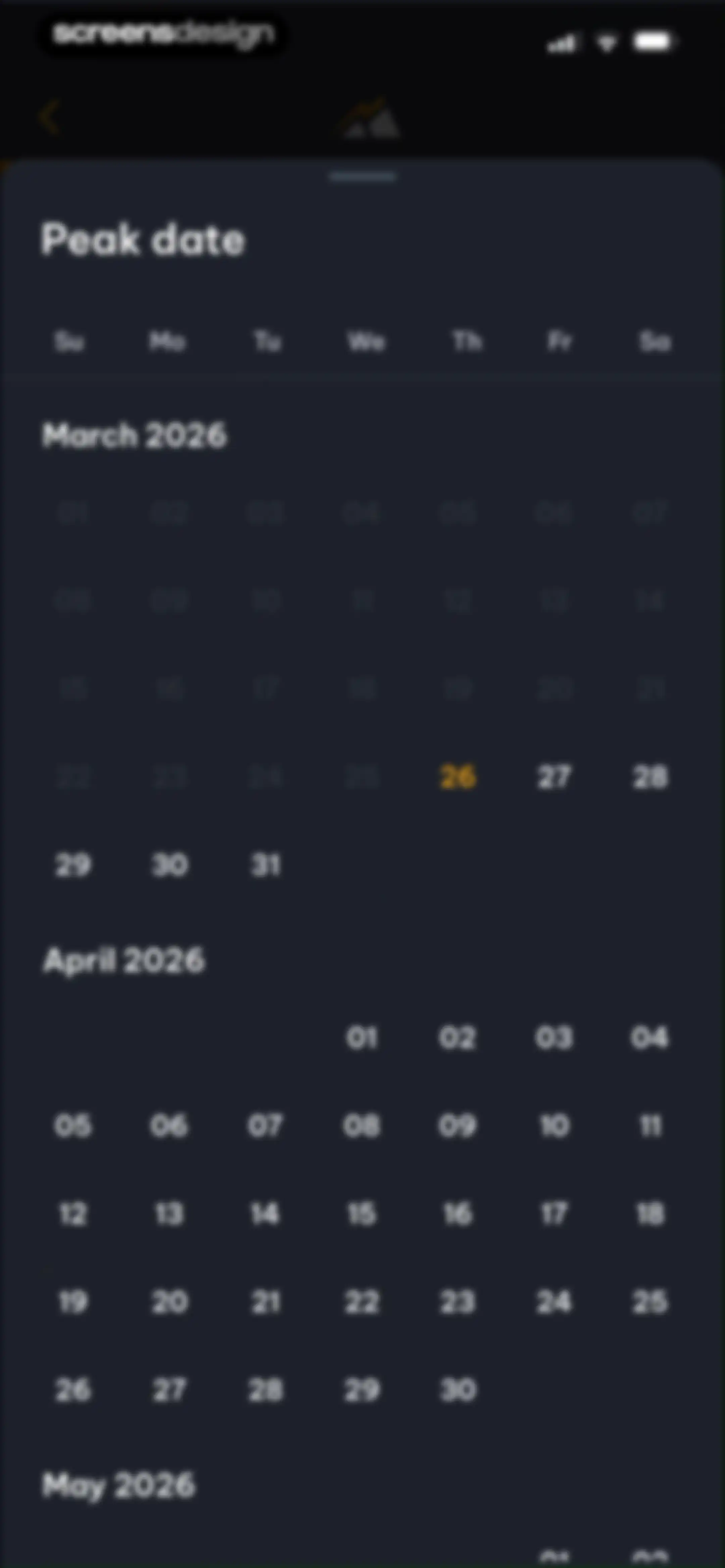 Peak Strength screen 16