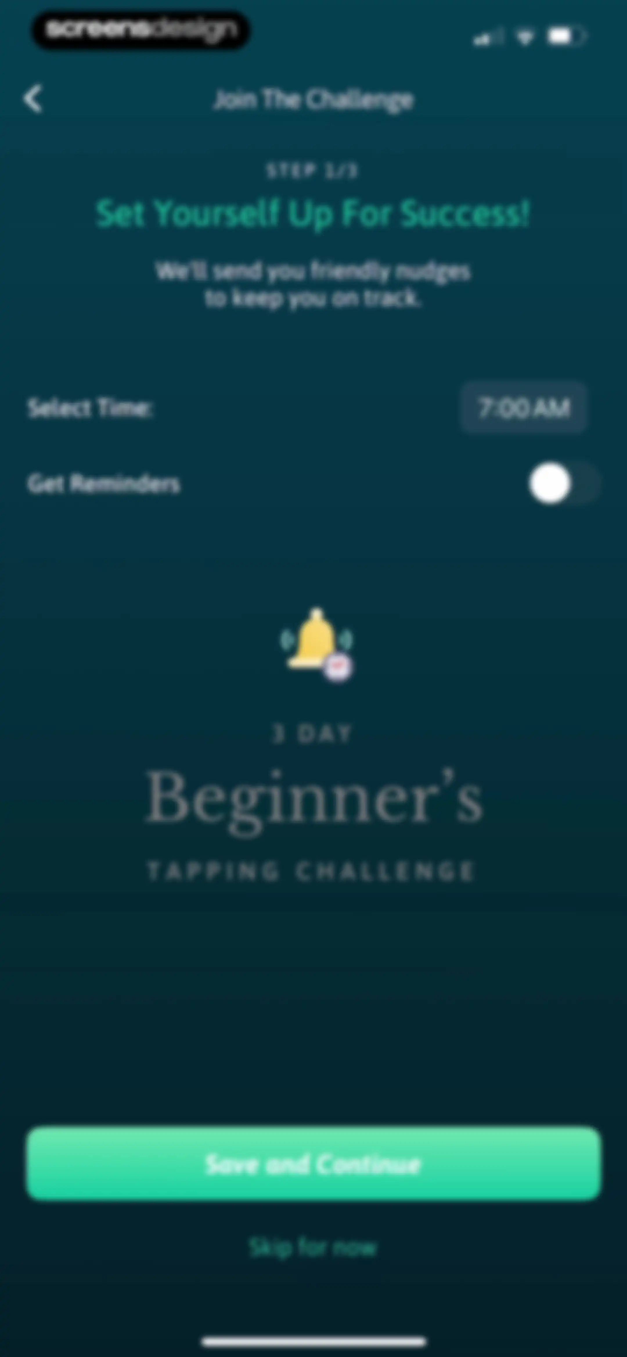 The Tapping Solution screen 74
