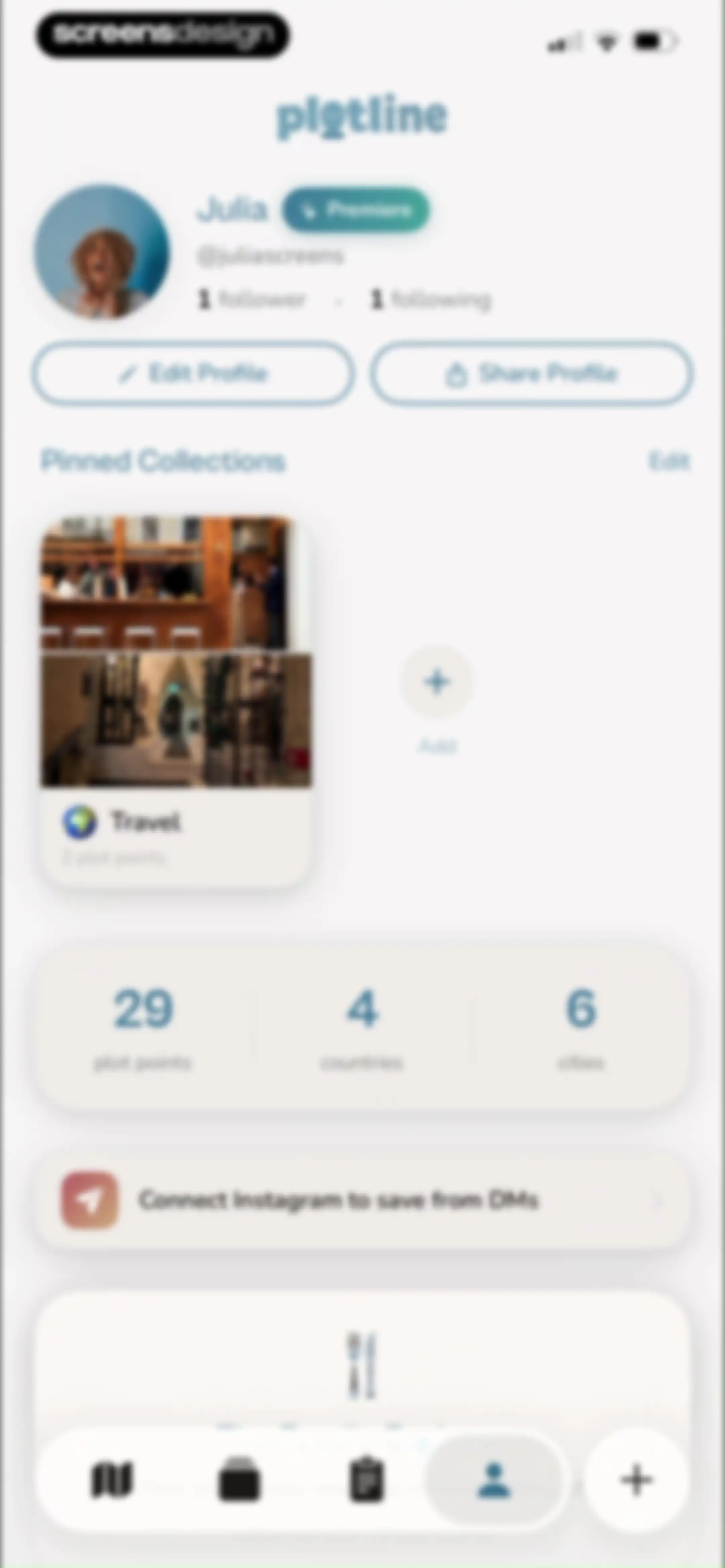 Plotline: Travel Map & Planner screen 127