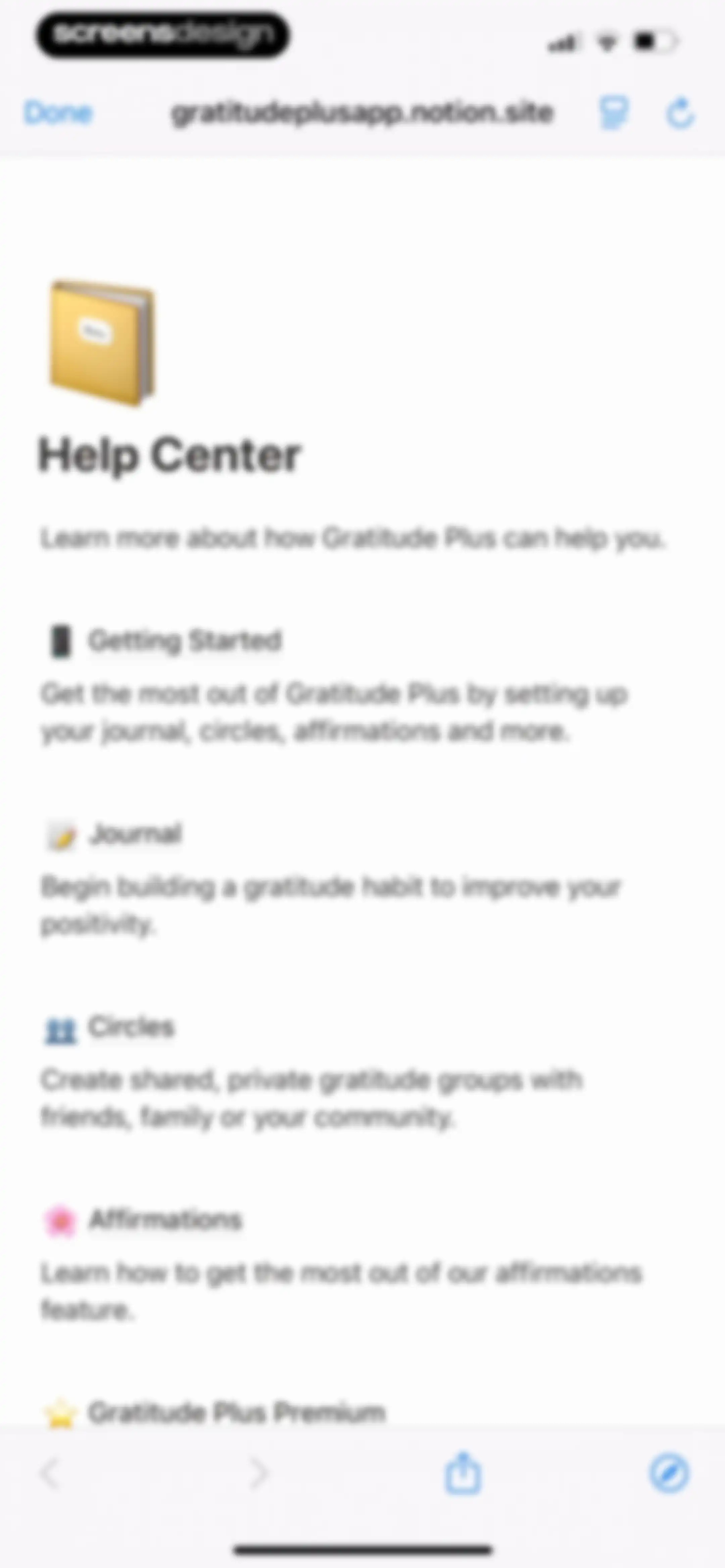 Gratitude Plus – Journal screen 195