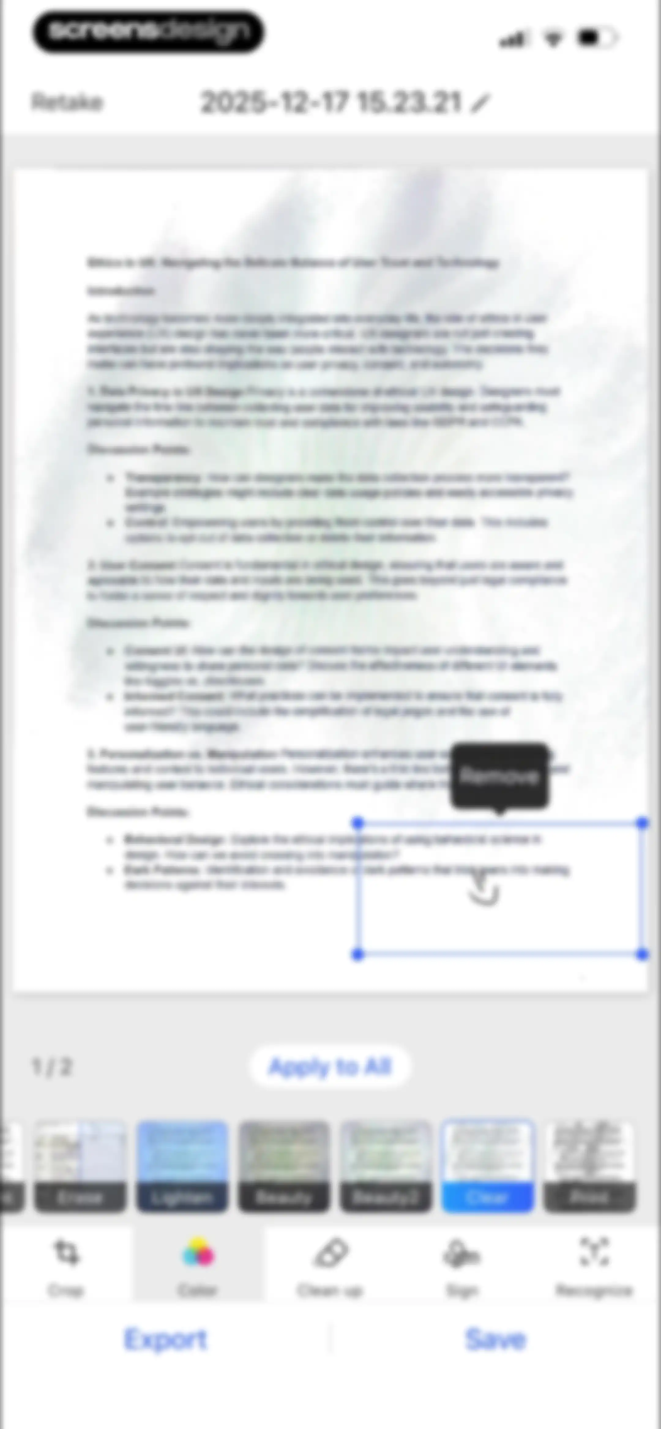 Mobile Scanner App - Scan PDF screen 25